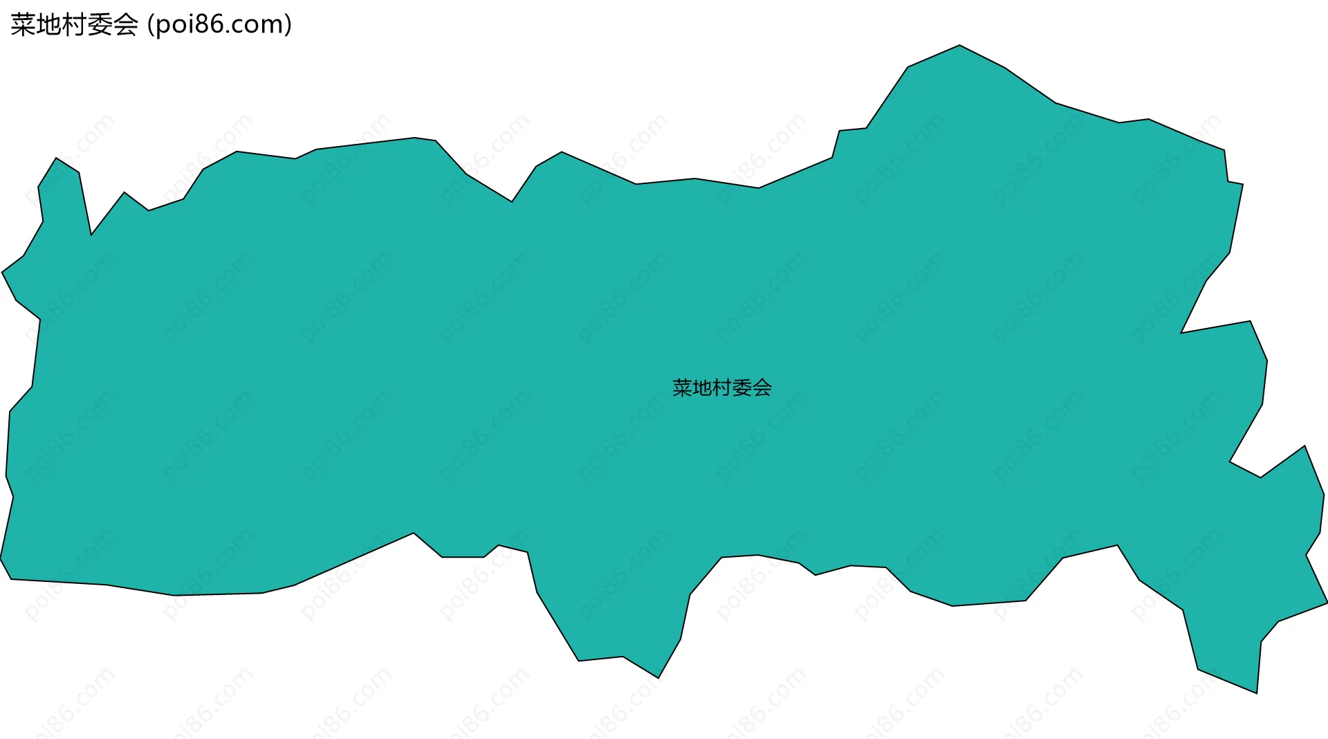 菜地村委会边界地图