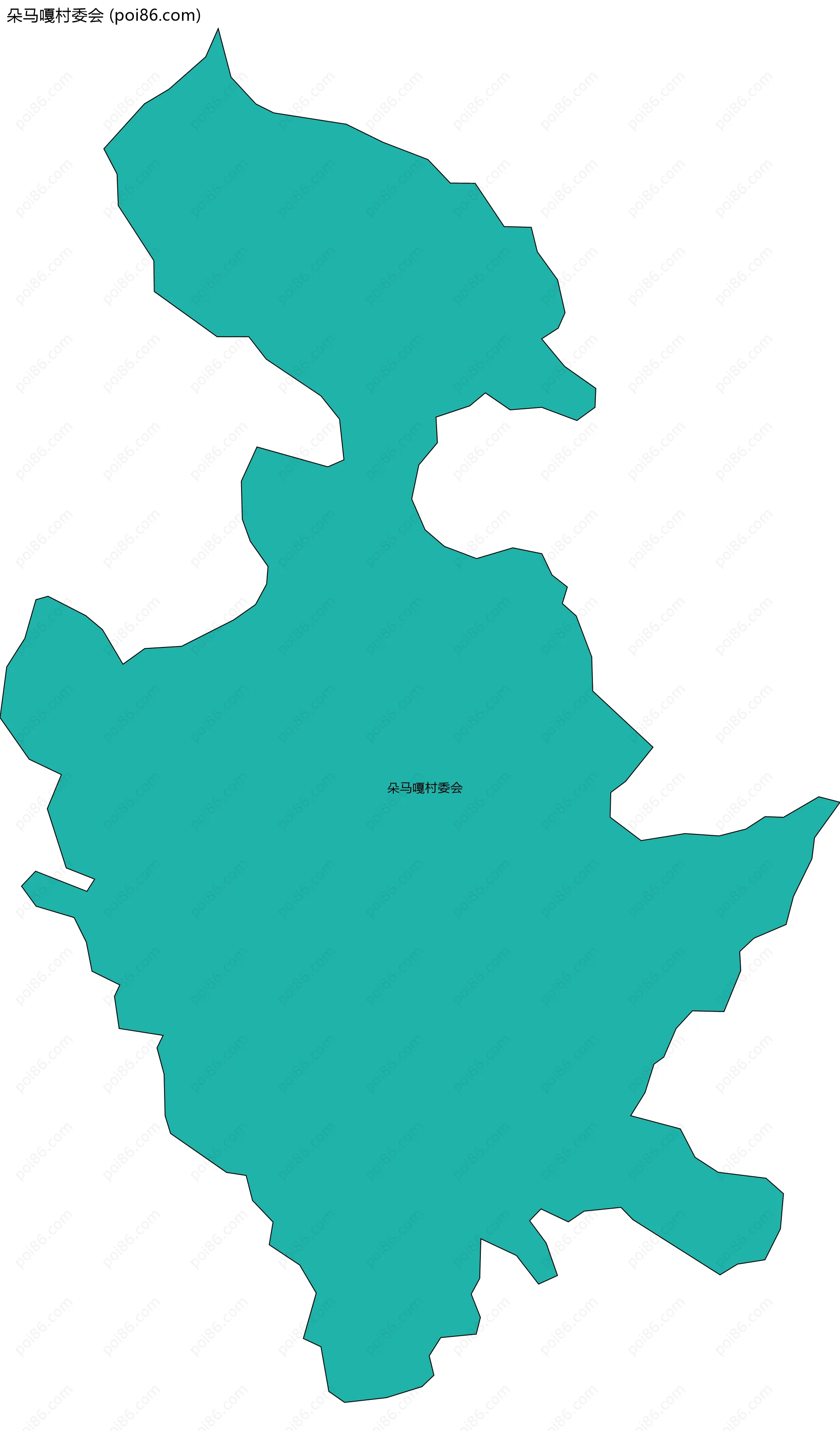 朵马嘎村委会边界地图