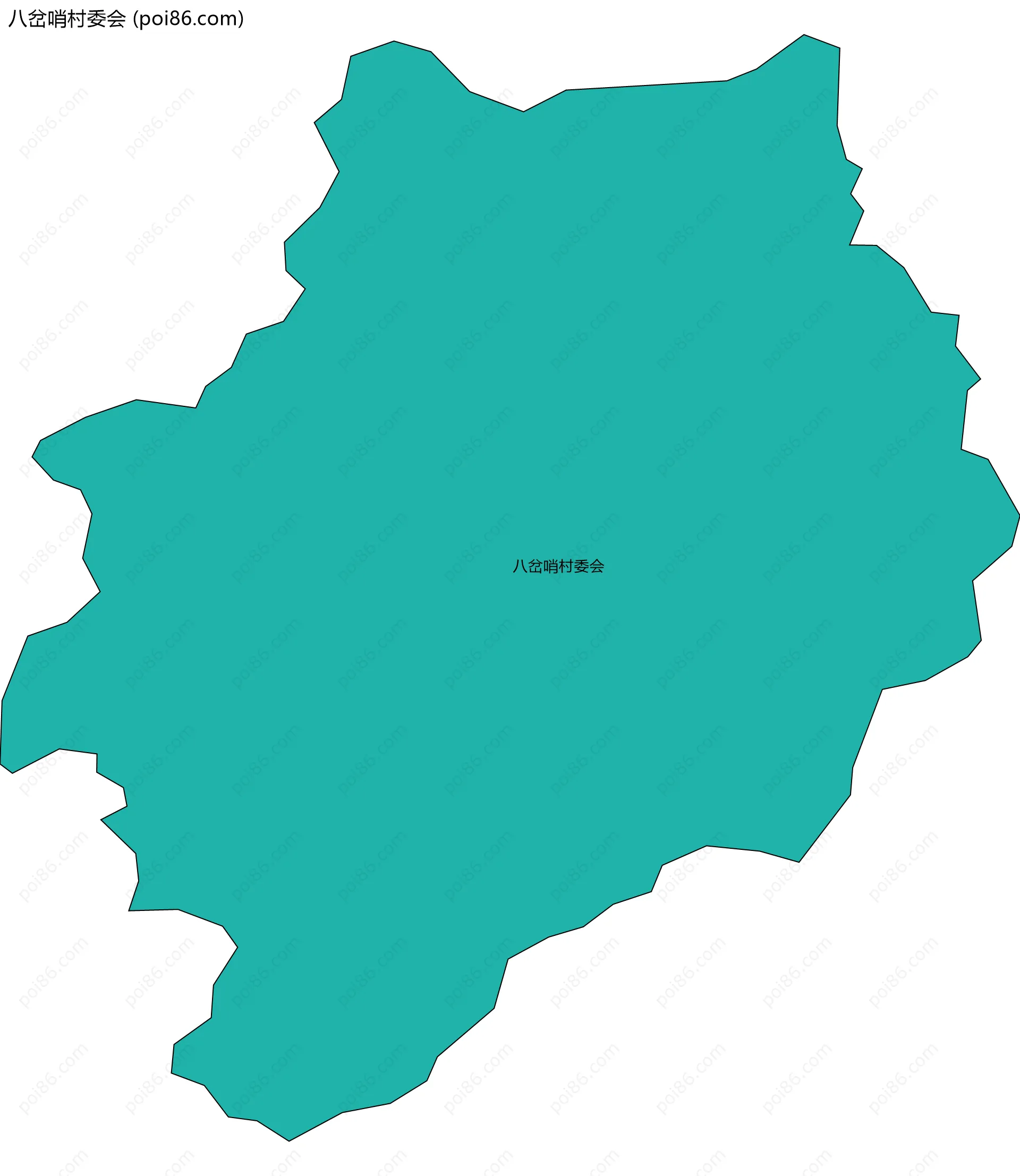 八岔哨村委会边界地图