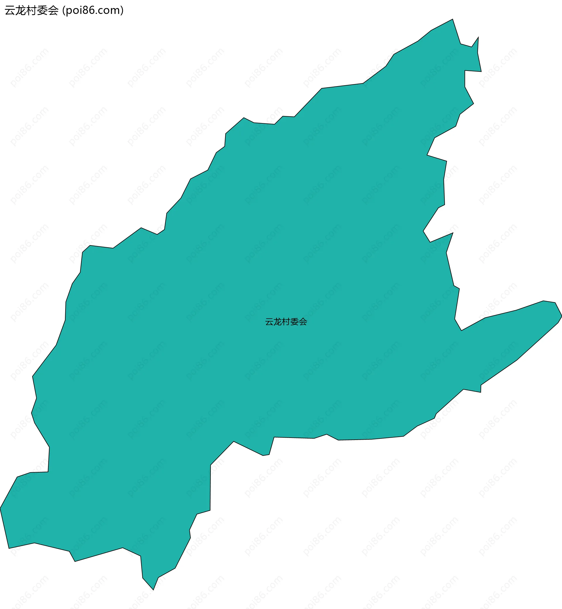 云龙村委会边界地图
