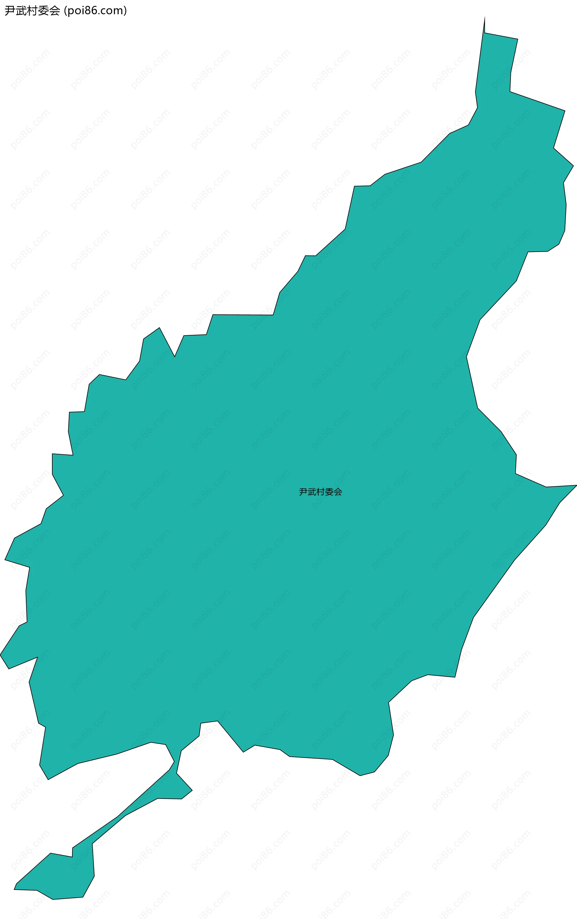 尹武村委会边界地图