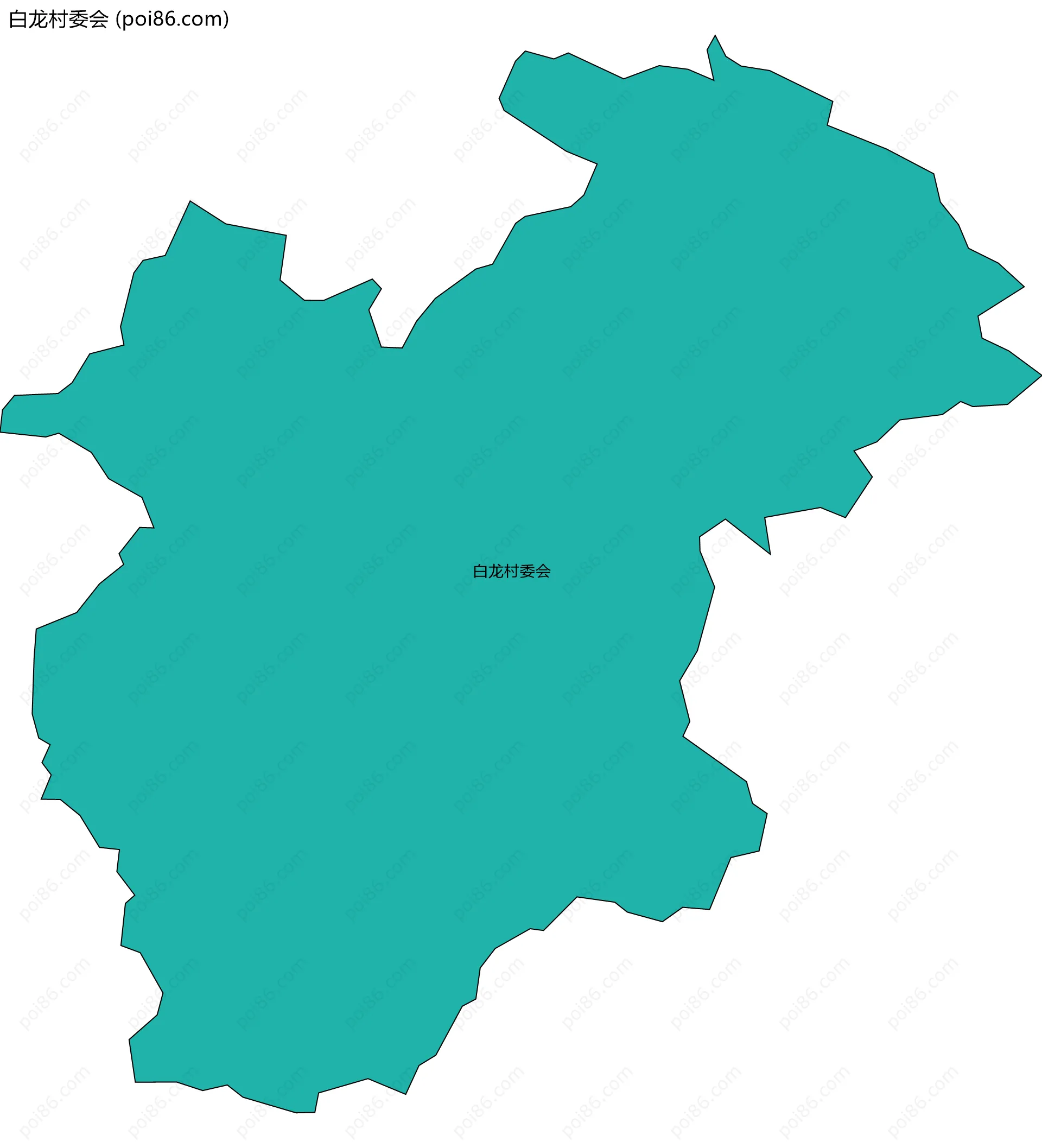 白龙村委会边界地图