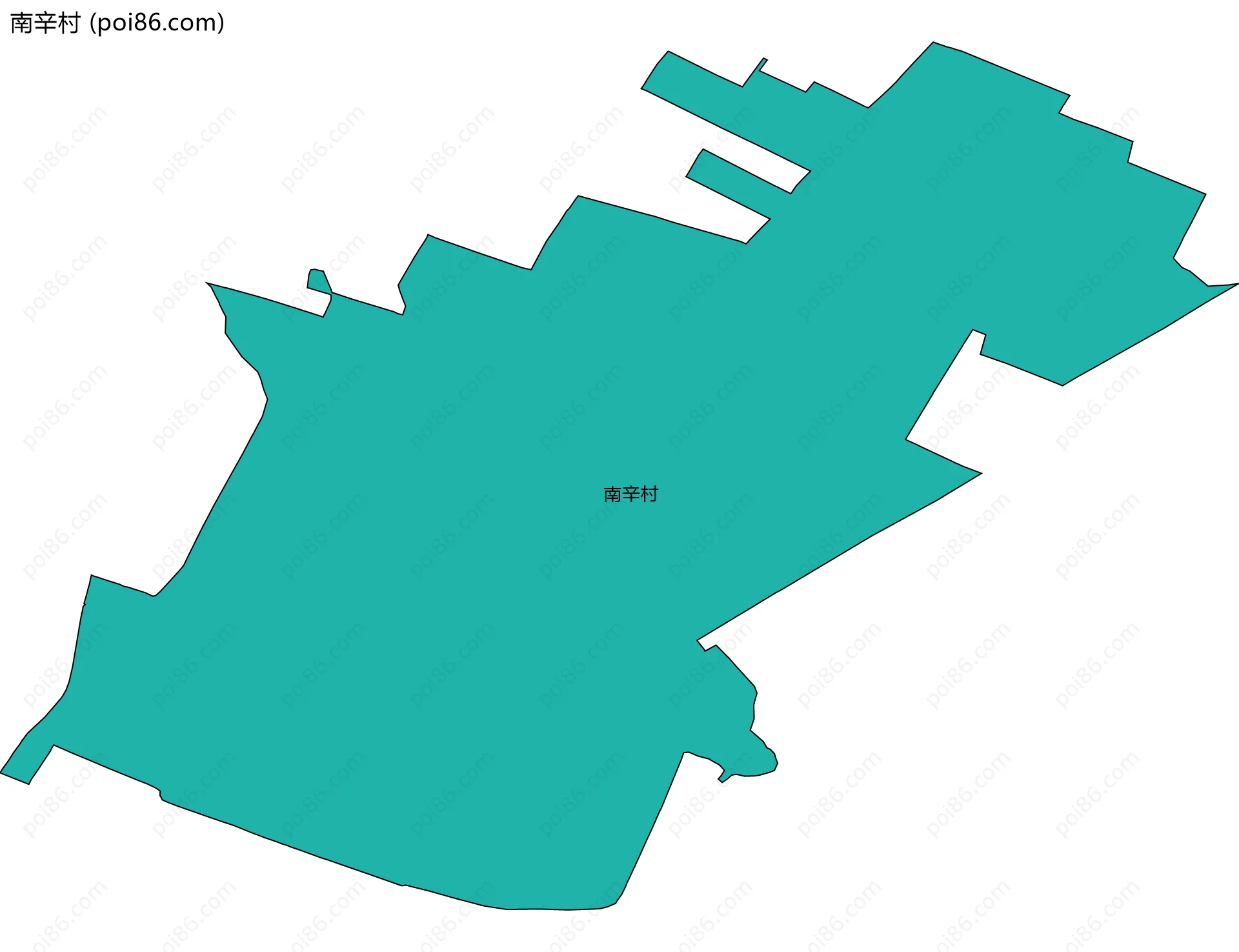 南辛村边界地图