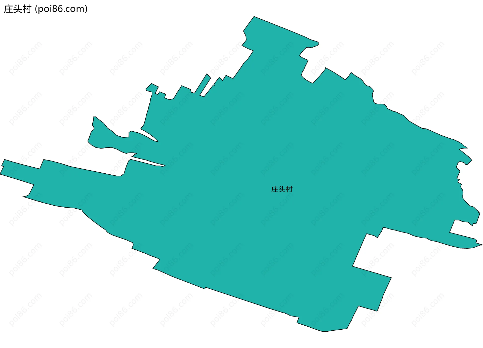 庄头村边界地图