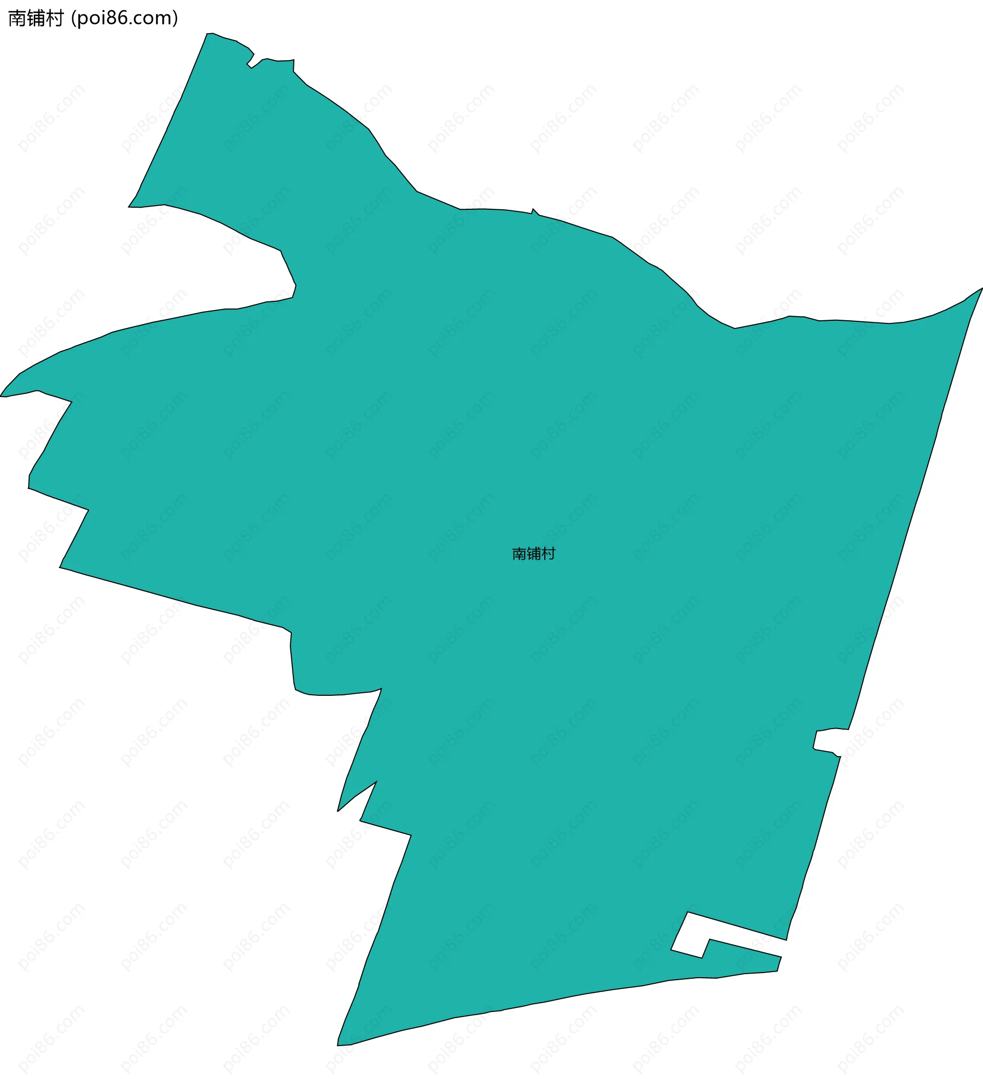 南铺村边界地图