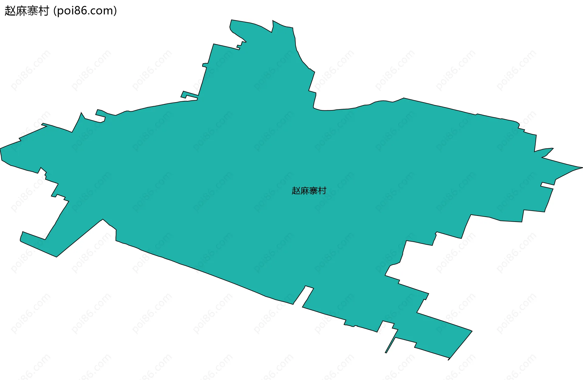 赵麻寨村边界地图