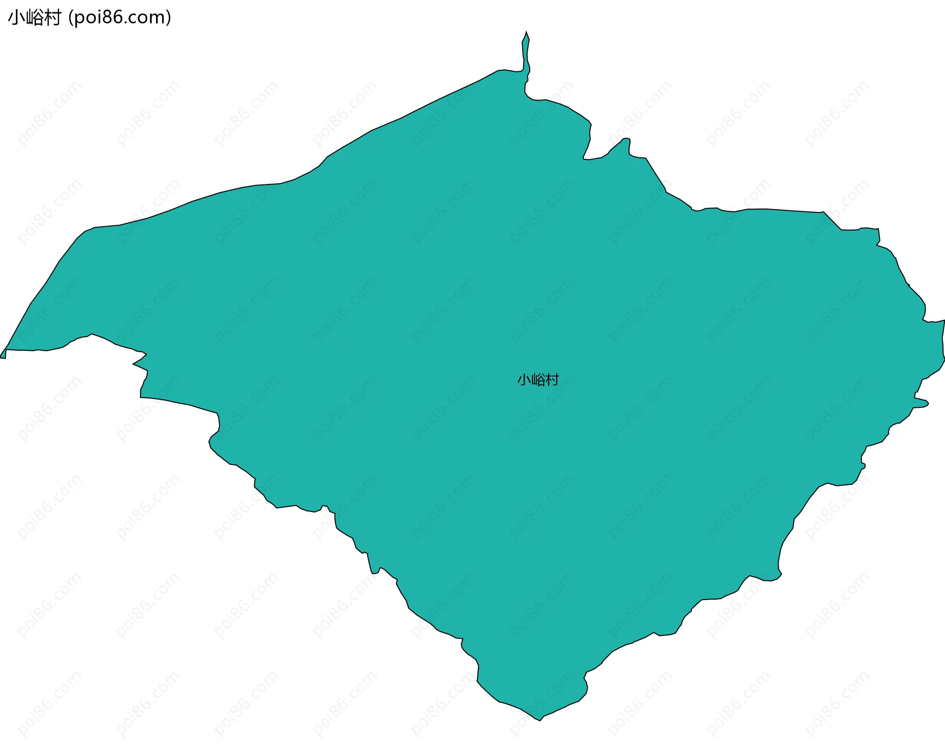 小峪村边界地图