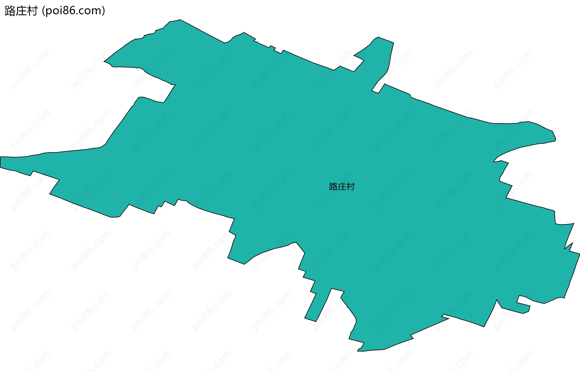 路庄村边界地图