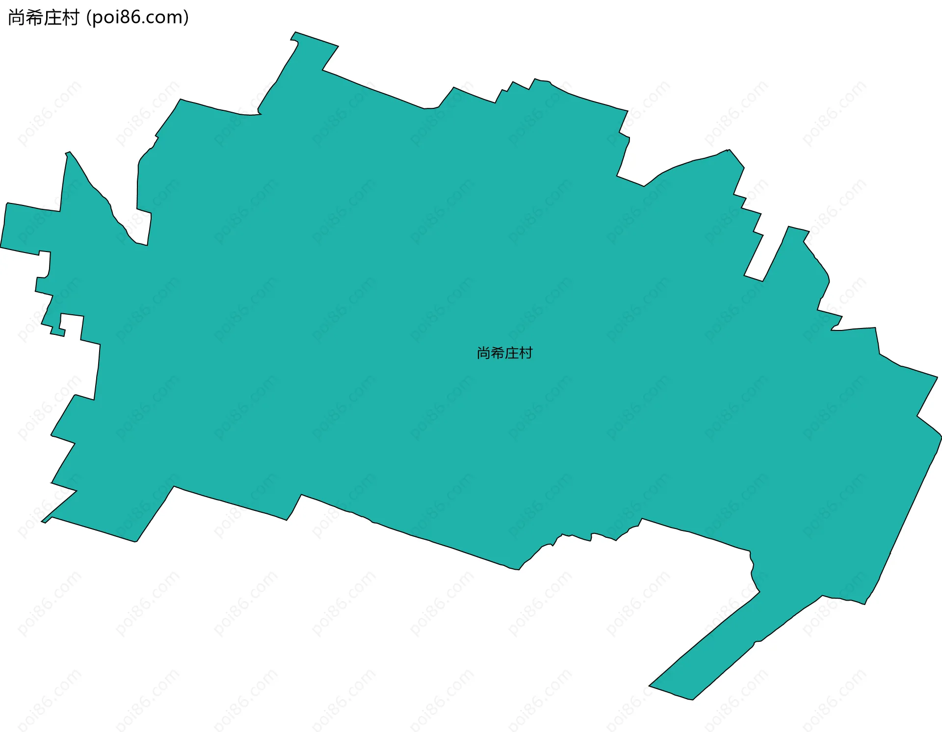 尚希庄村边界地图
