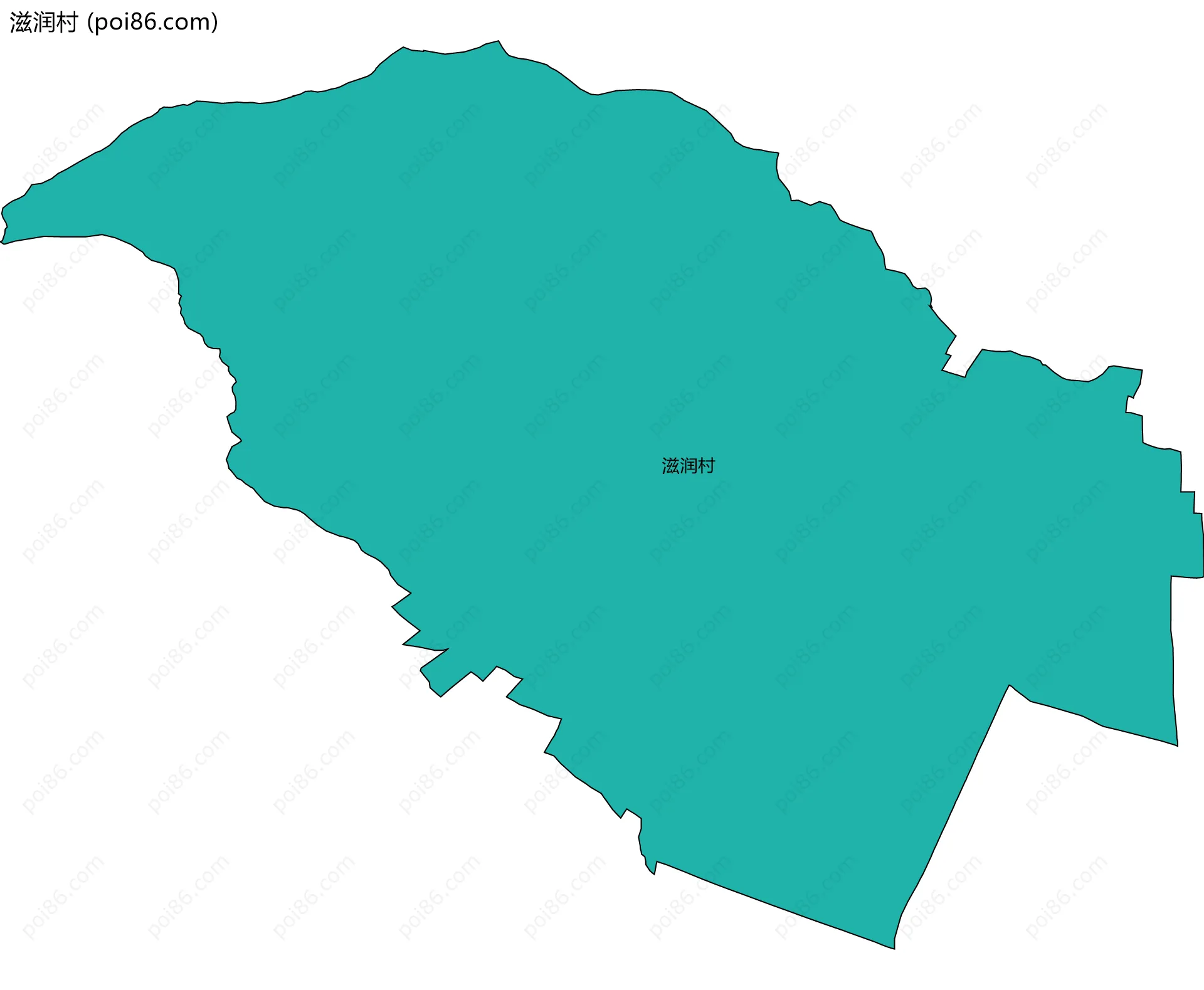 滋润村边界地图