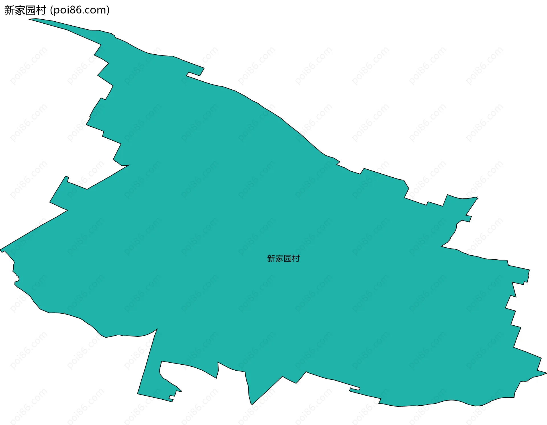 新家园村边界地图