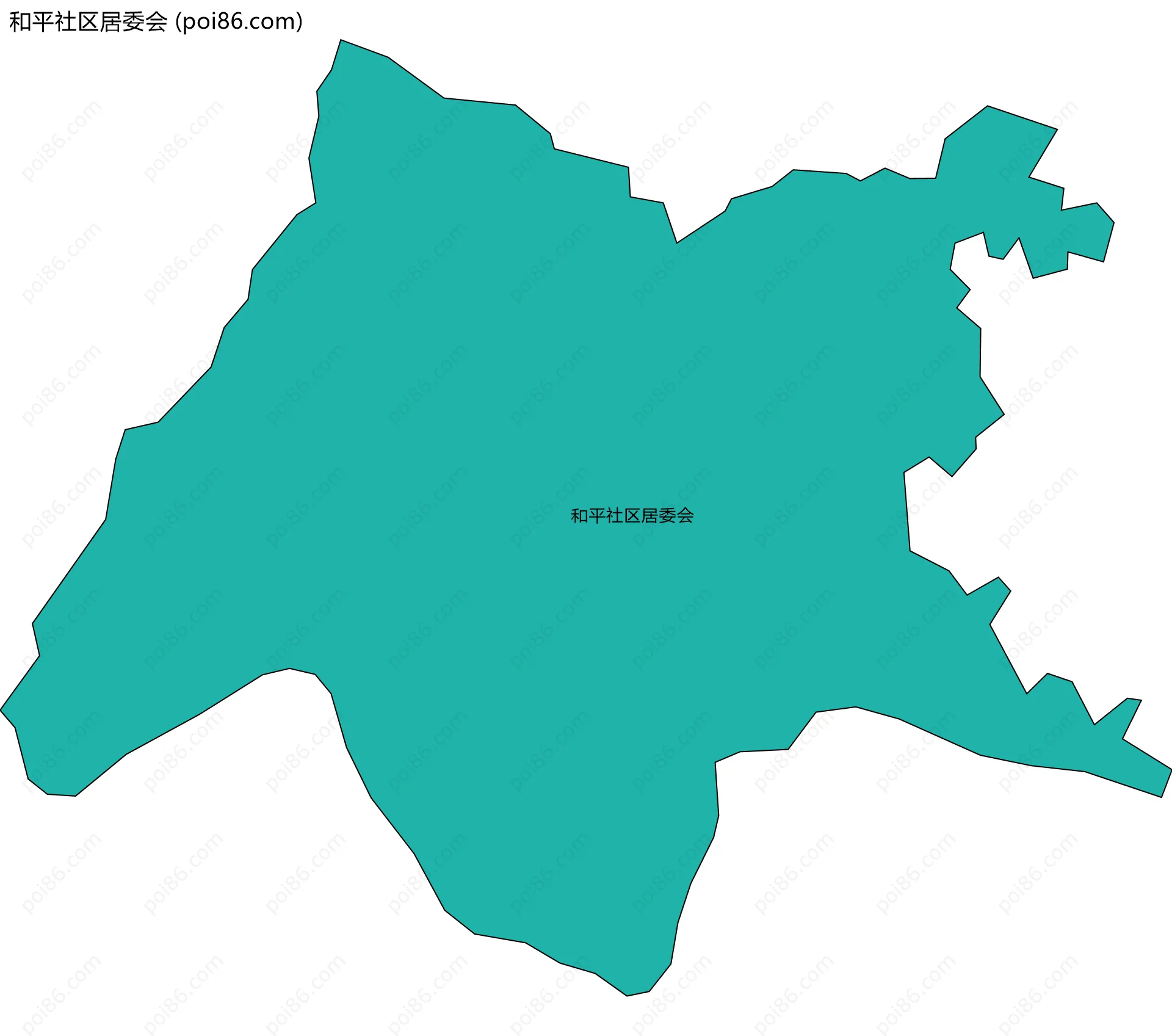 和平社区居委会边界地图