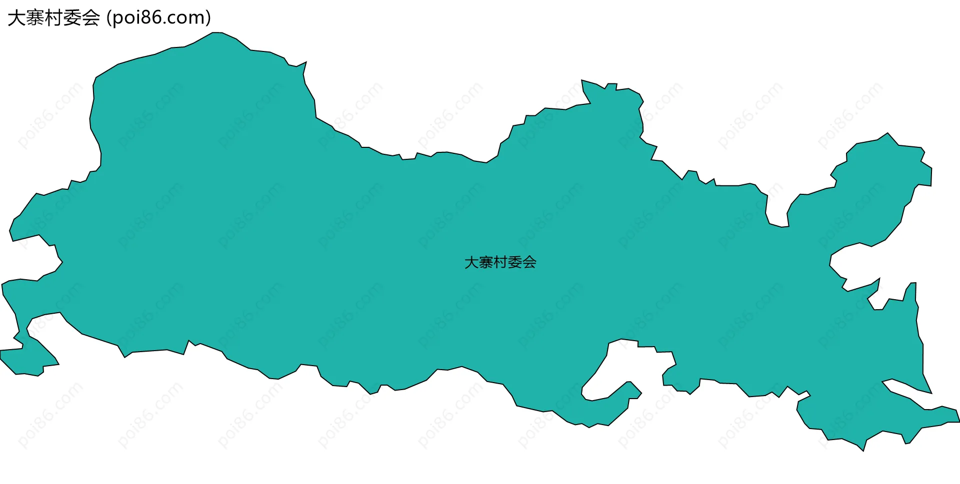 大寨村委会边界地图