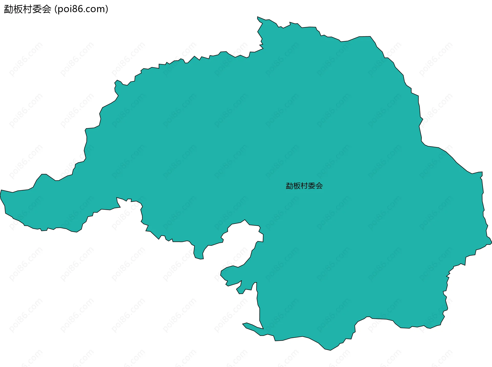 勐板村委会边界地图