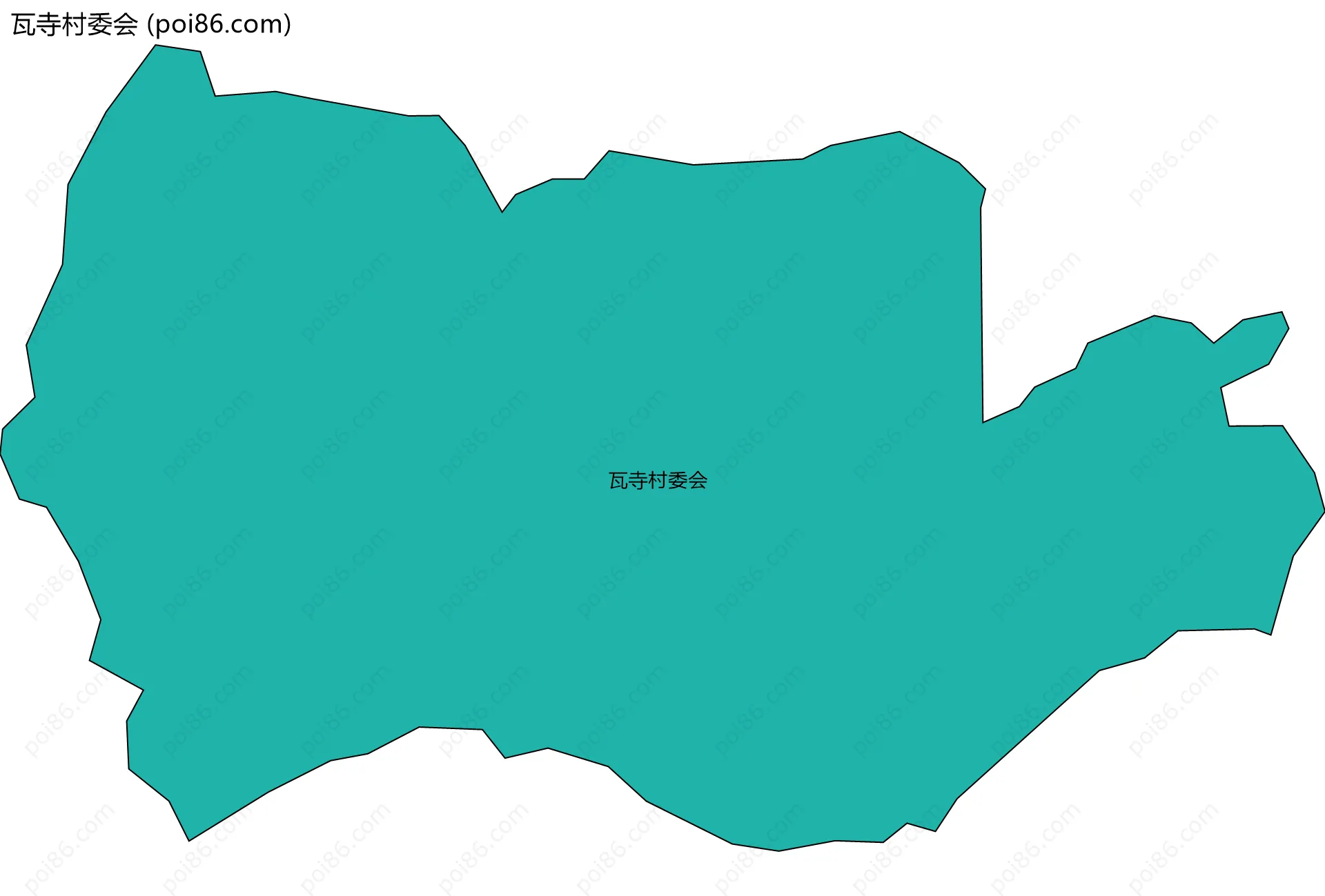 瓦寺村委会边界地图