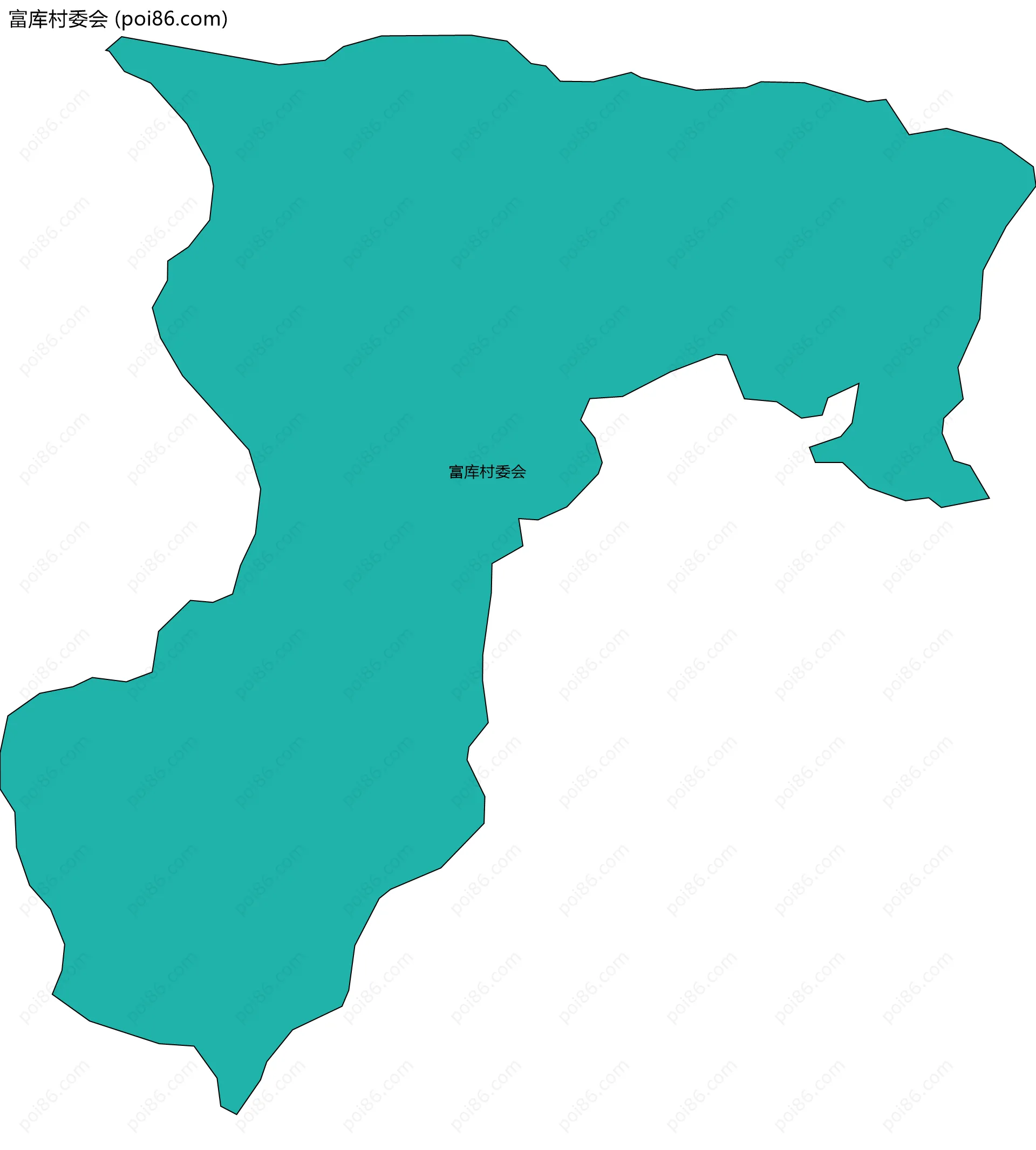 富库村委会边界地图