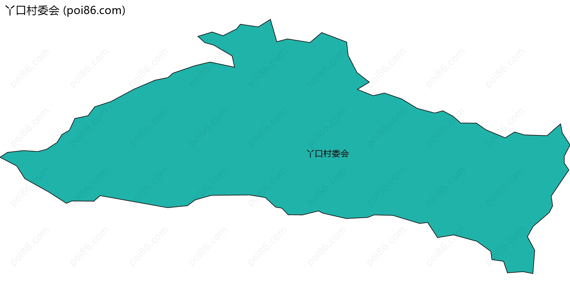 丫口村委会边界地图