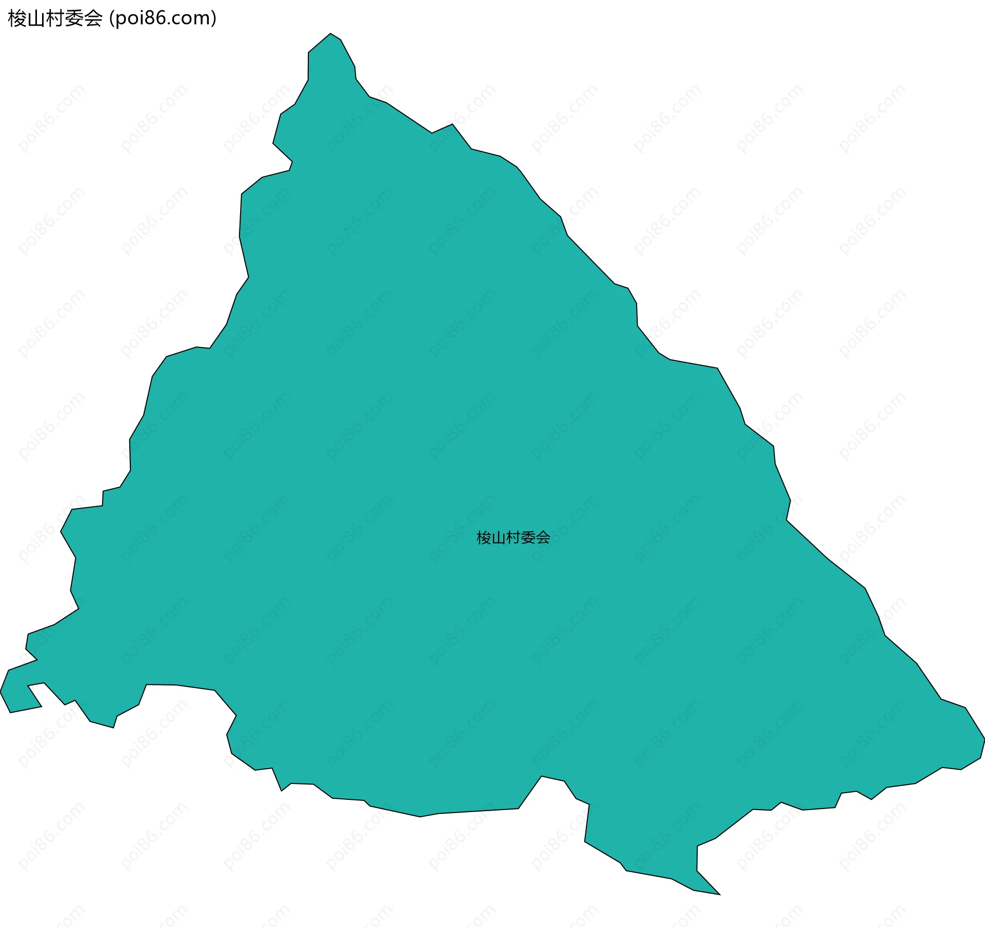梭山村委会边界地图