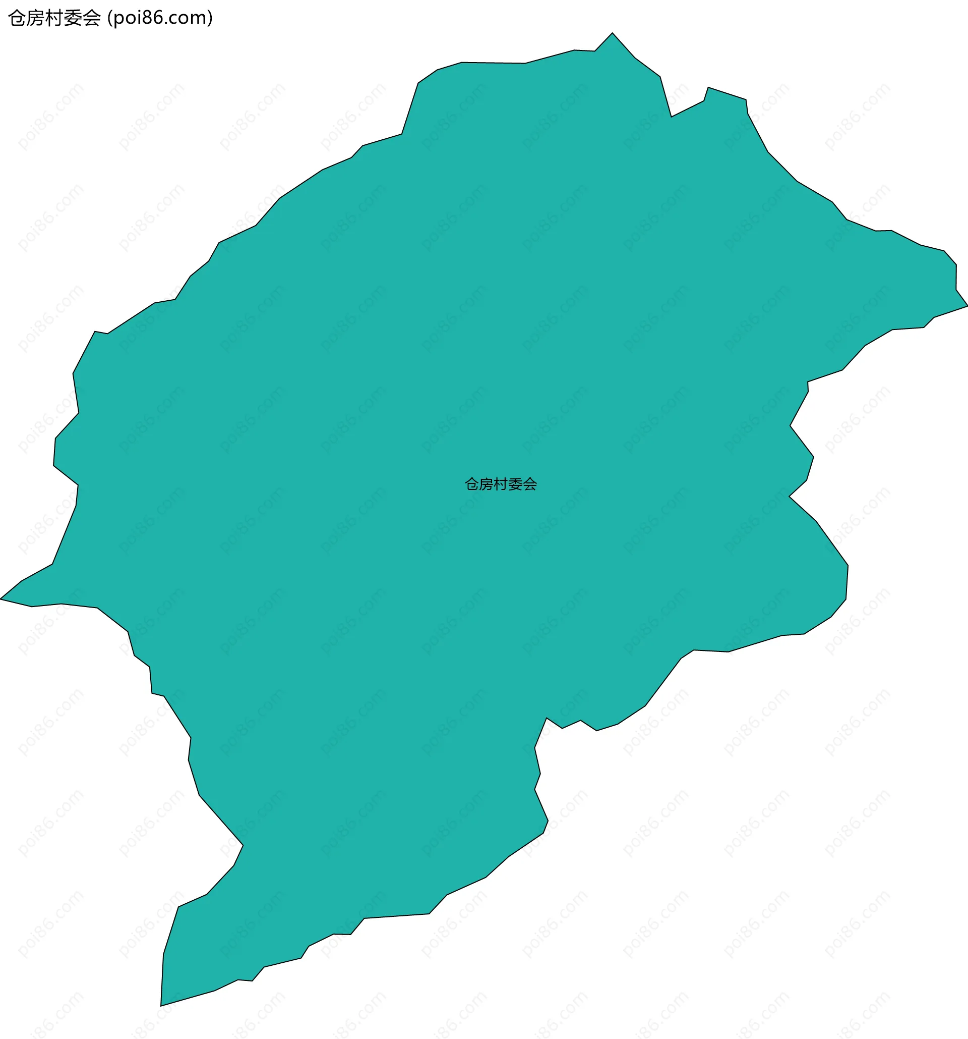 仓房村委会边界地图