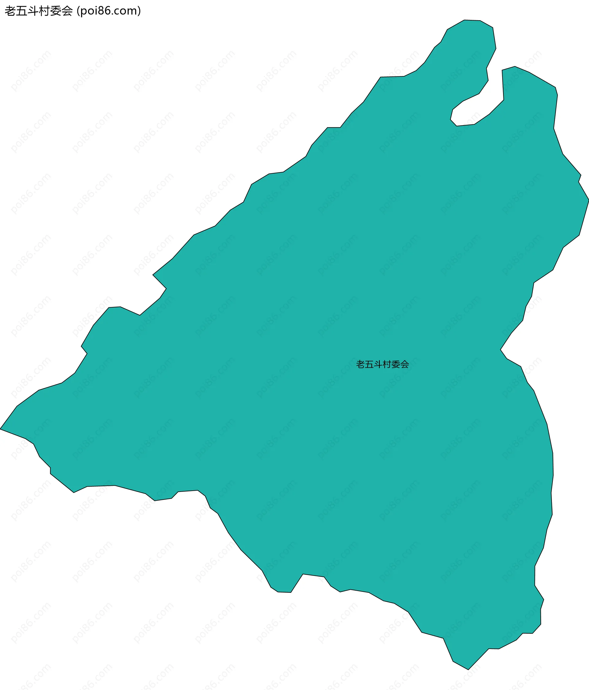 老五斗村委会边界地图