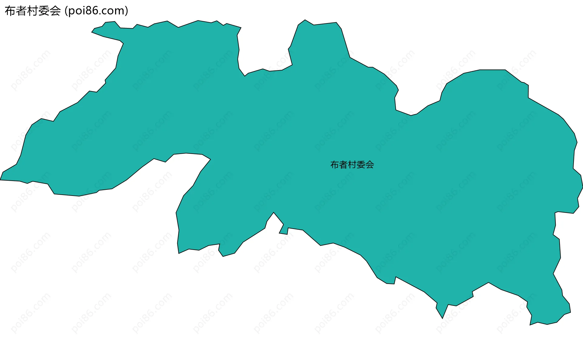 布者村委会边界地图