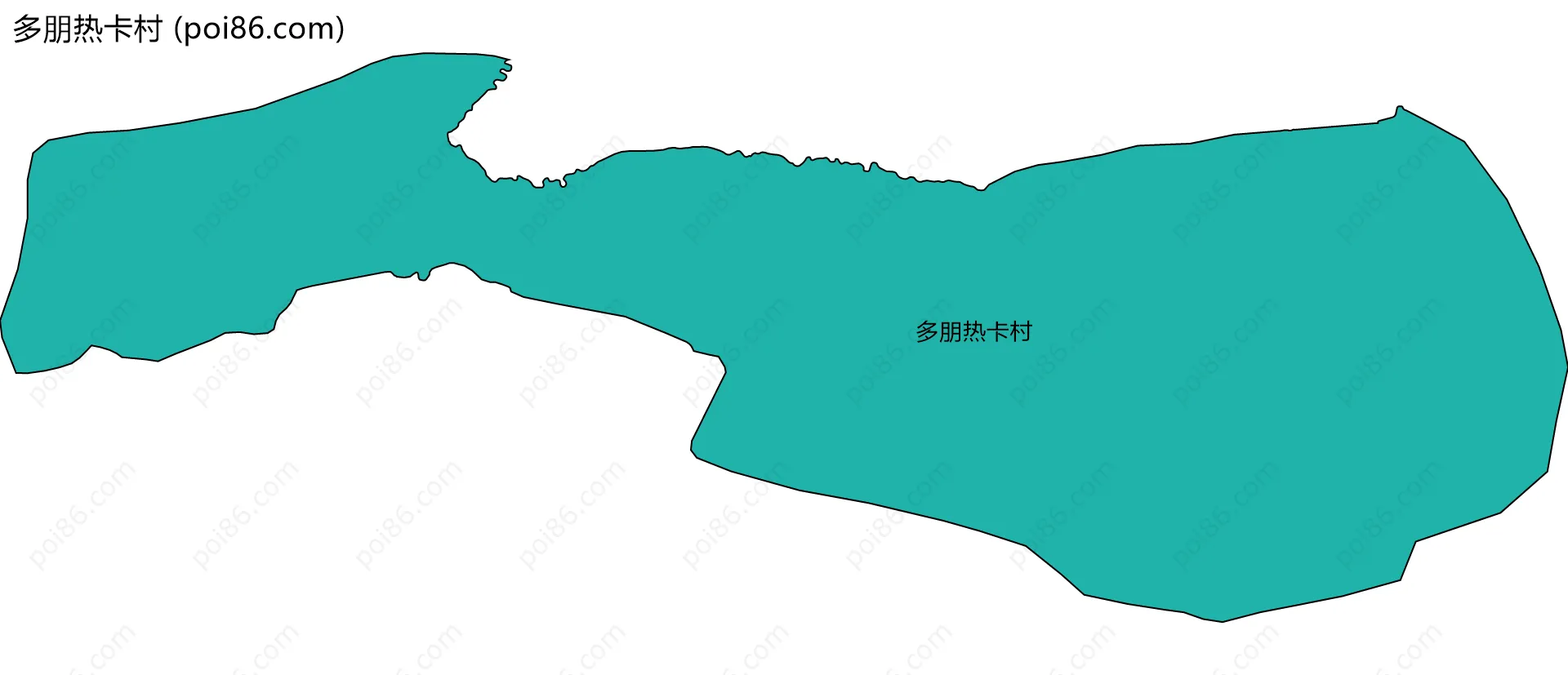 多朋热卡村边界地图