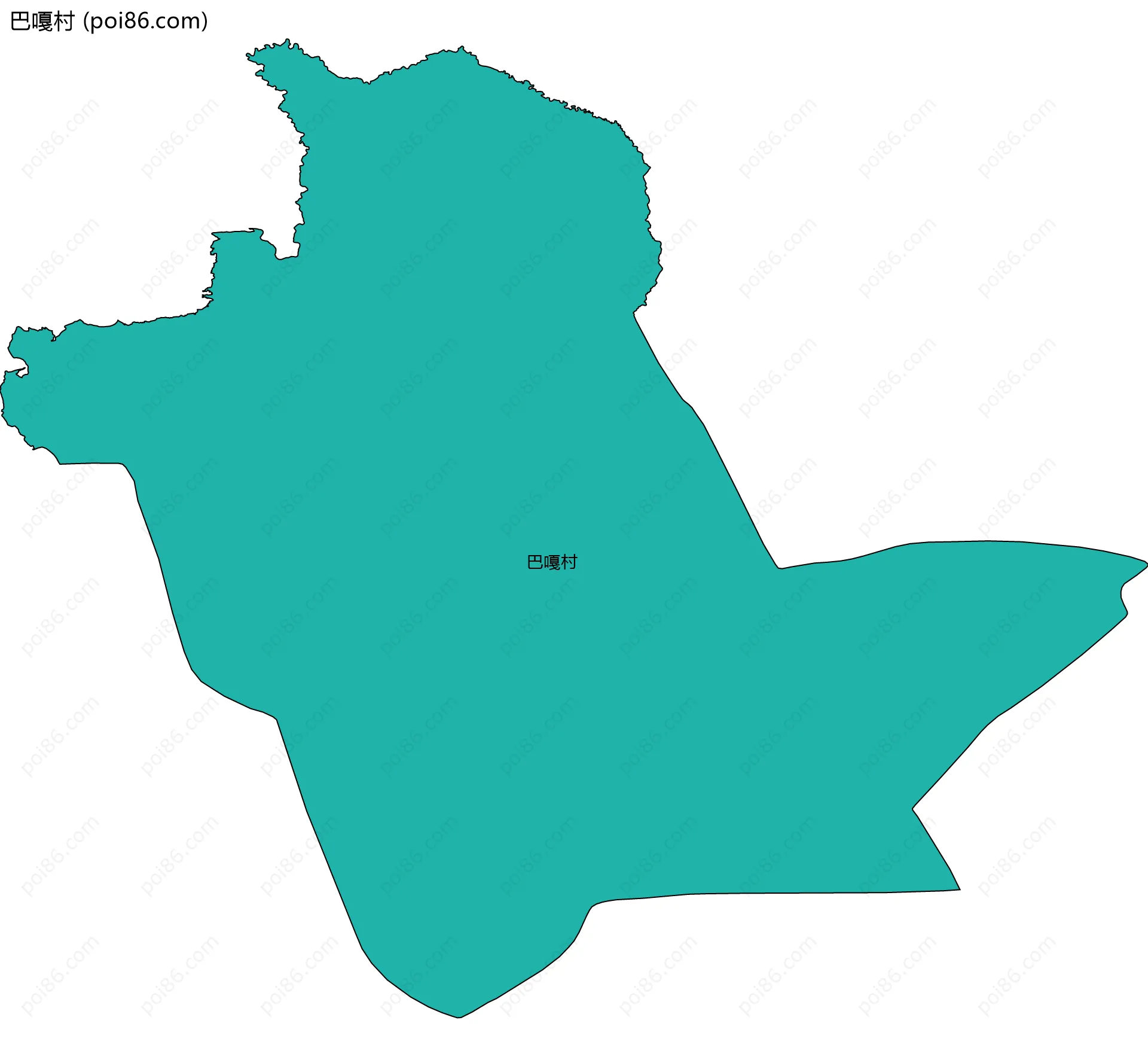 巴嘎村边界地图