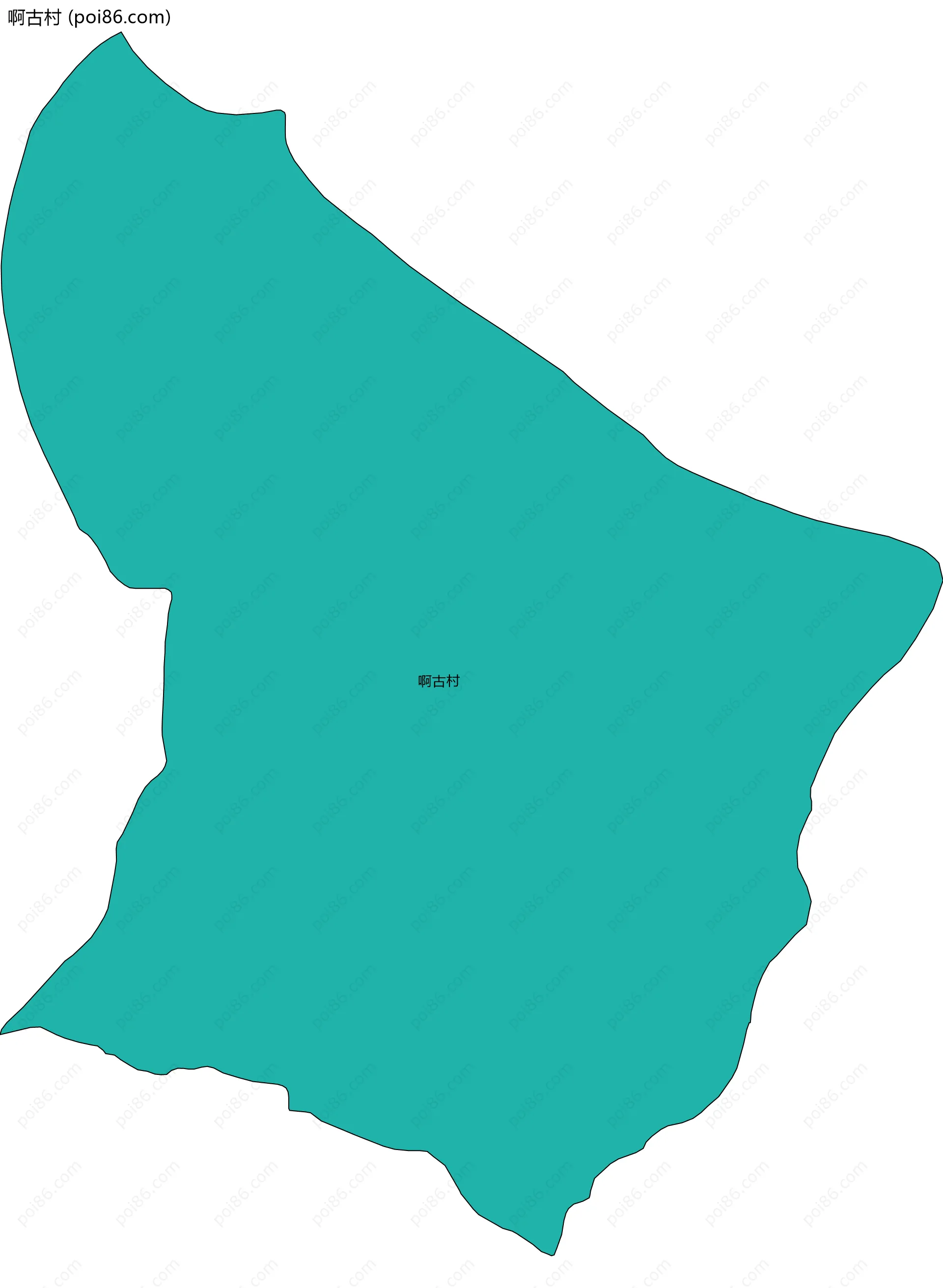 啊古村边界地图