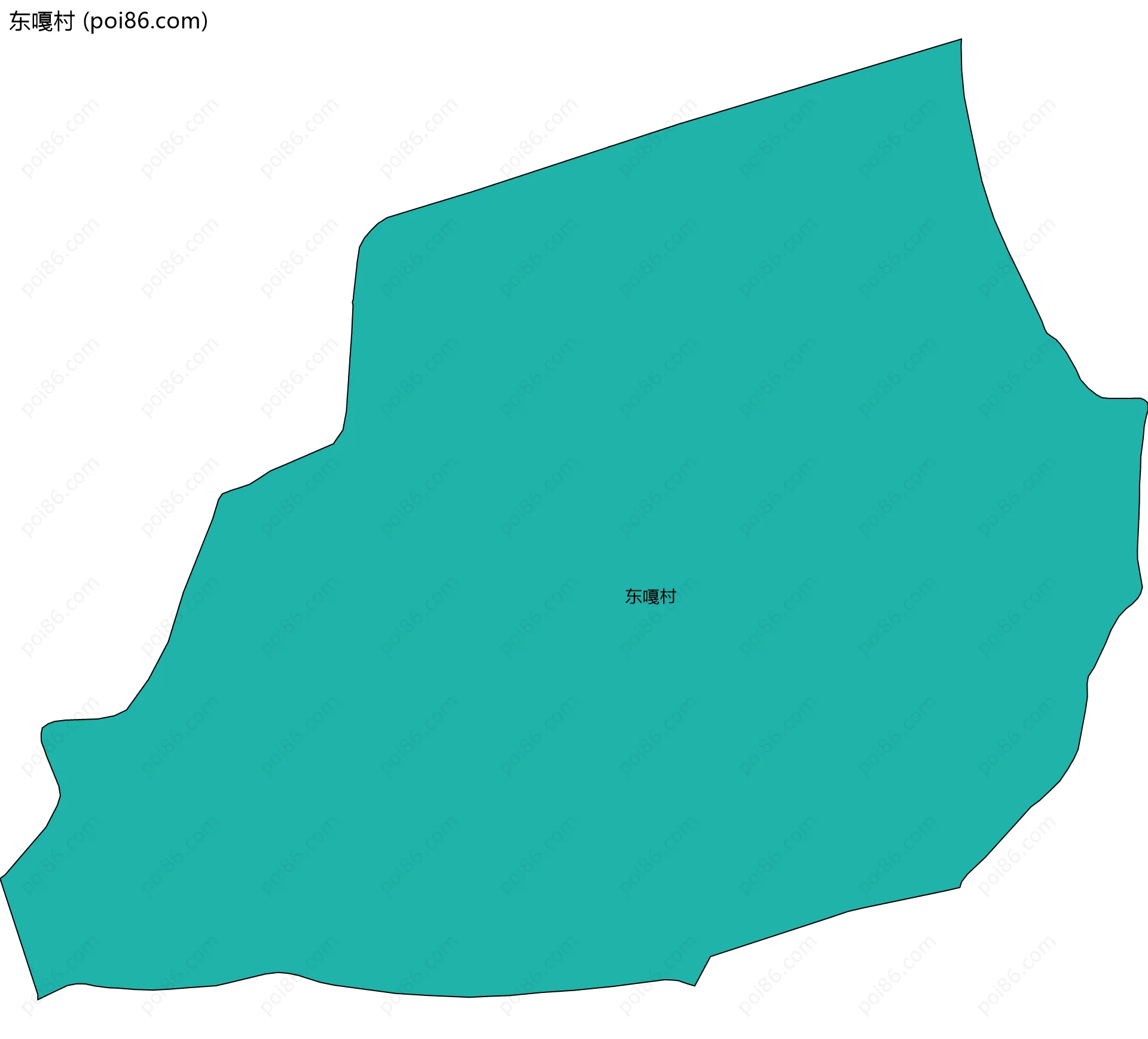 东嘎村边界地图