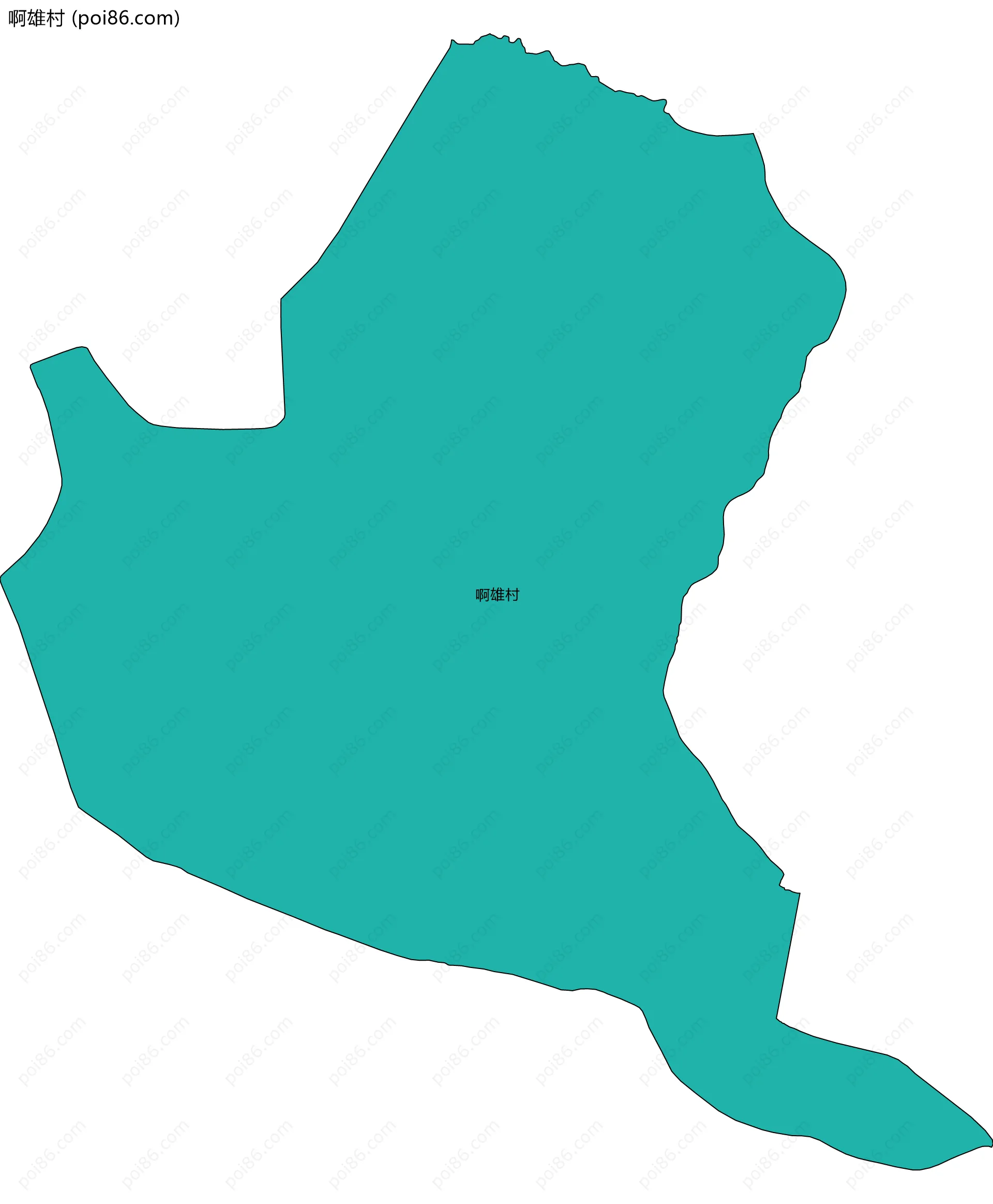 啊雄村边界地图