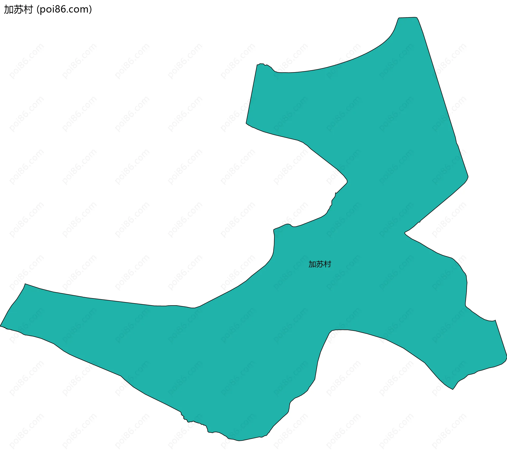 加苏村边界地图