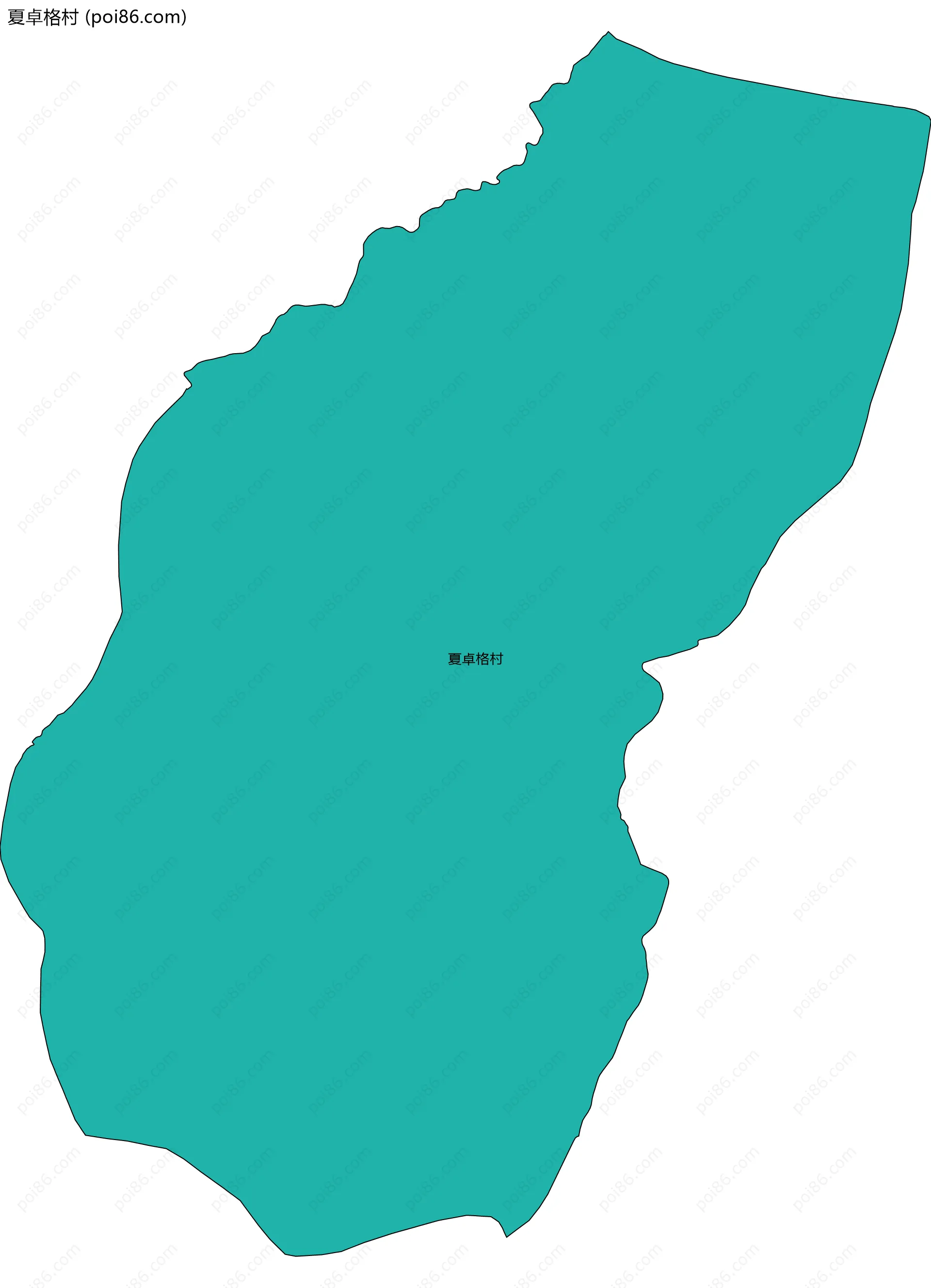 夏卓格村边界地图