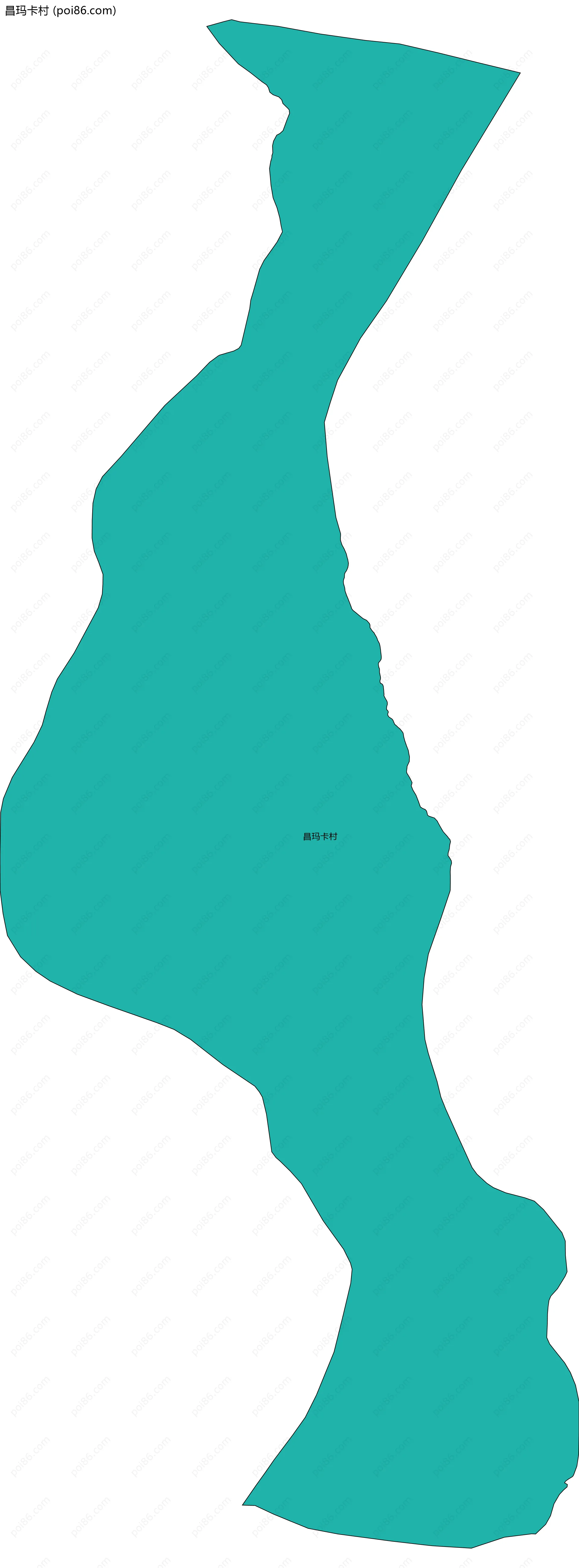 昌玛卡村边界地图