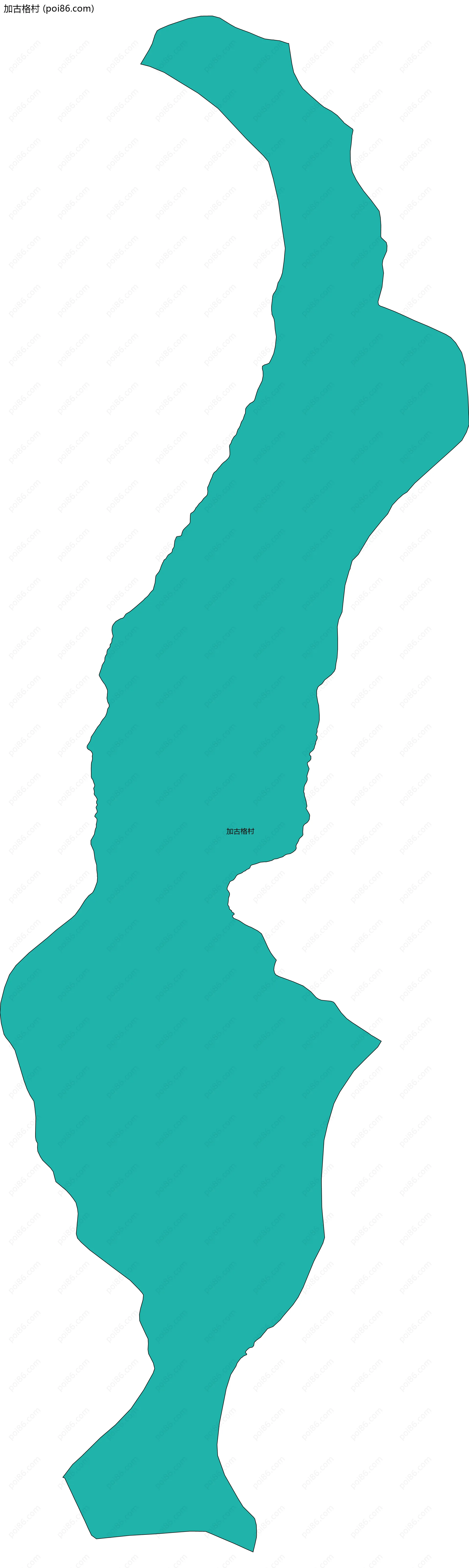 加古格村边界地图