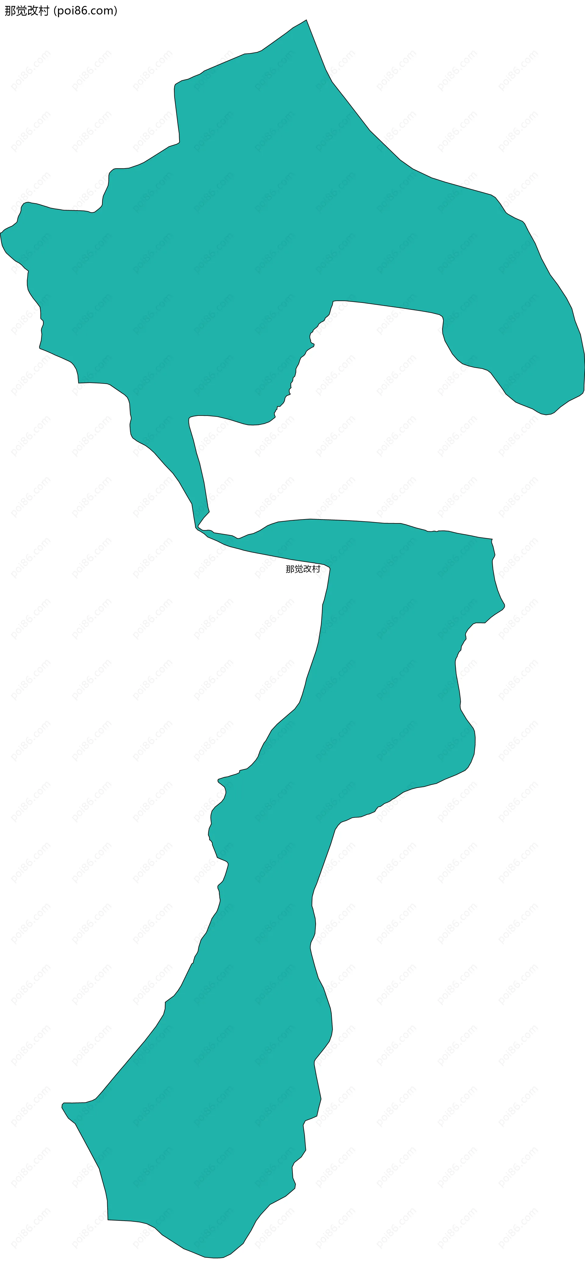 那觉改村边界地图