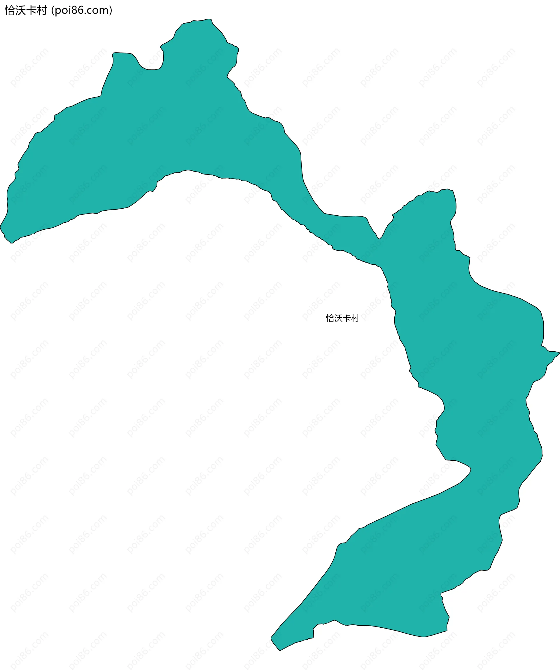 恰沃卡村边界地图