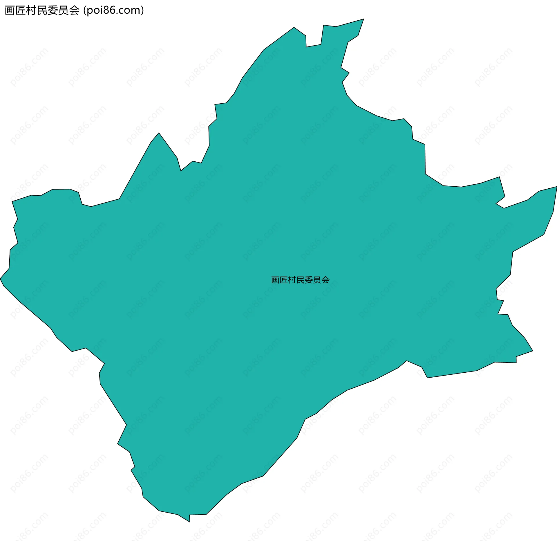 画匠村民委员会边界地图