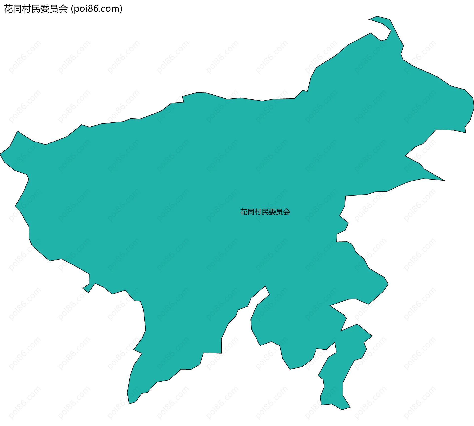 花同村民委员会边界地图