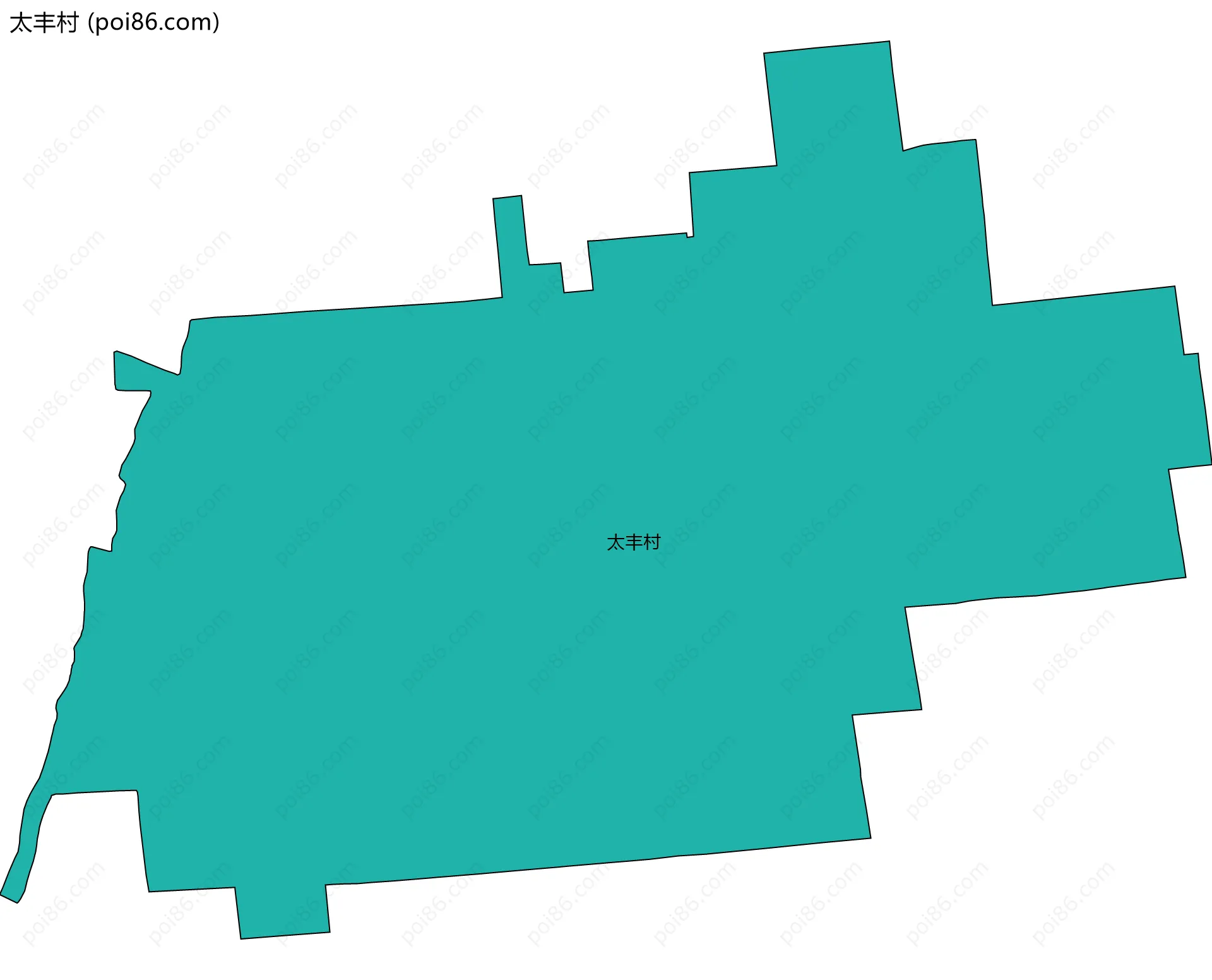 太丰村边界地图