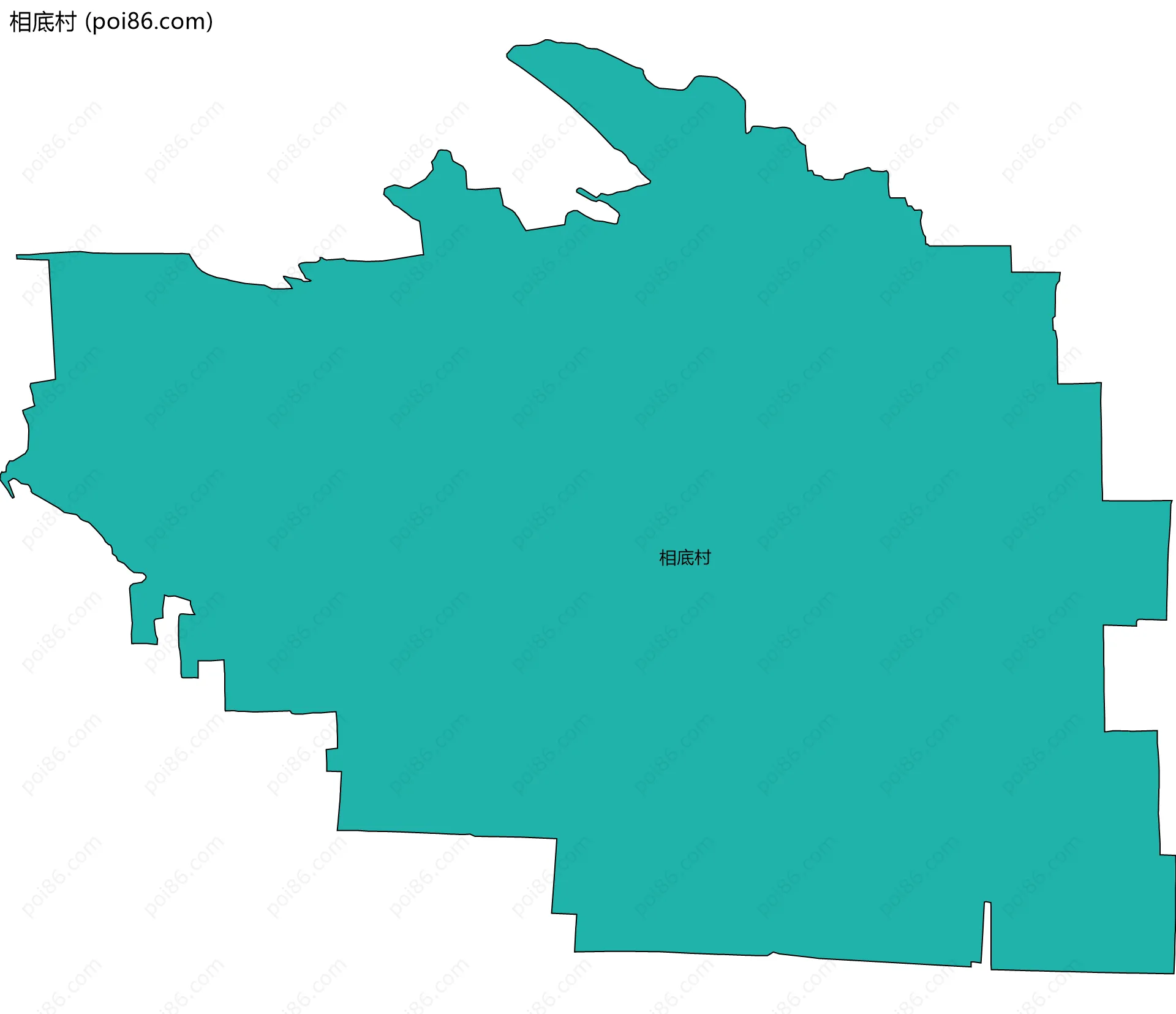 相底村边界地图