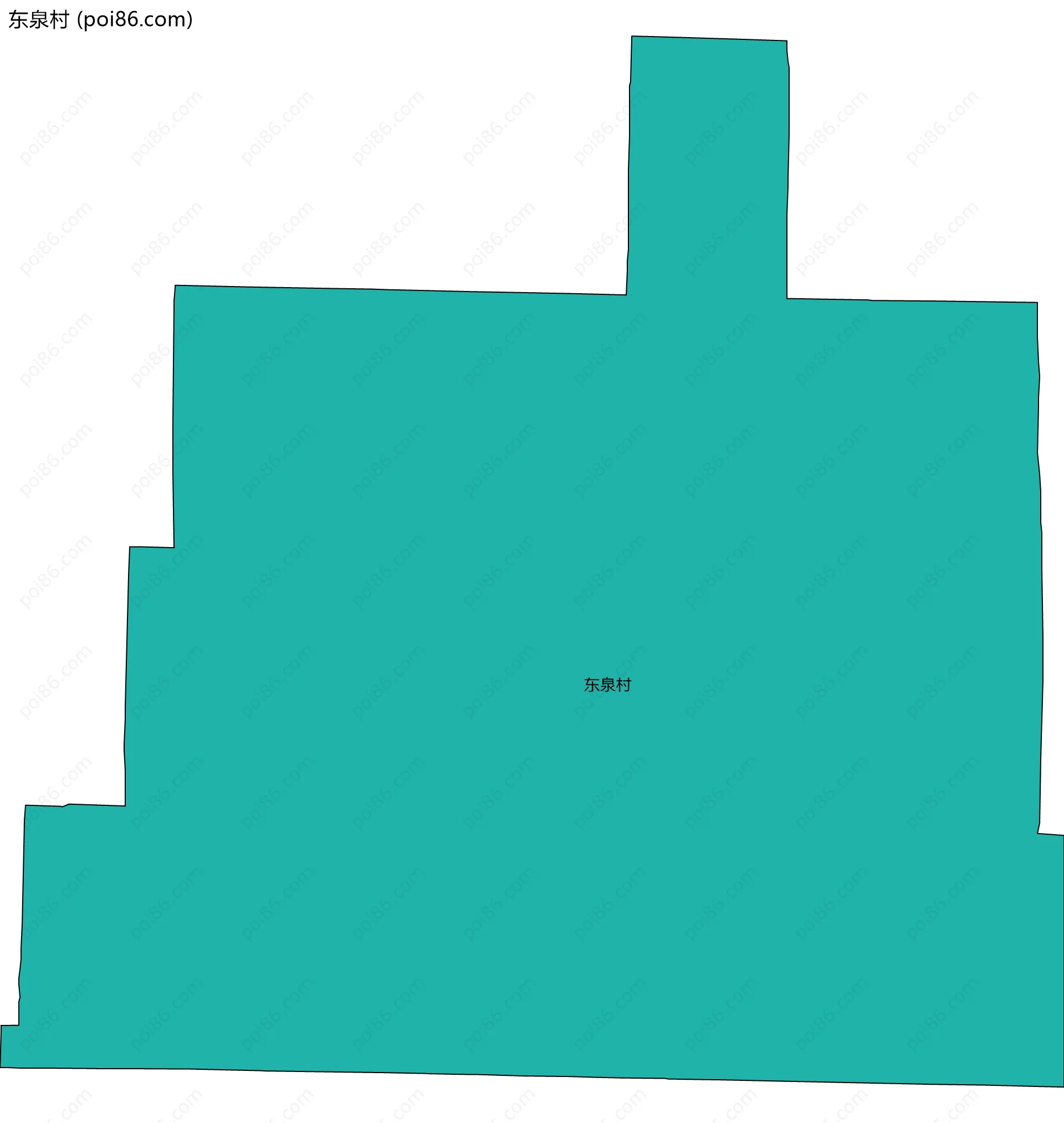 东泉村边界地图