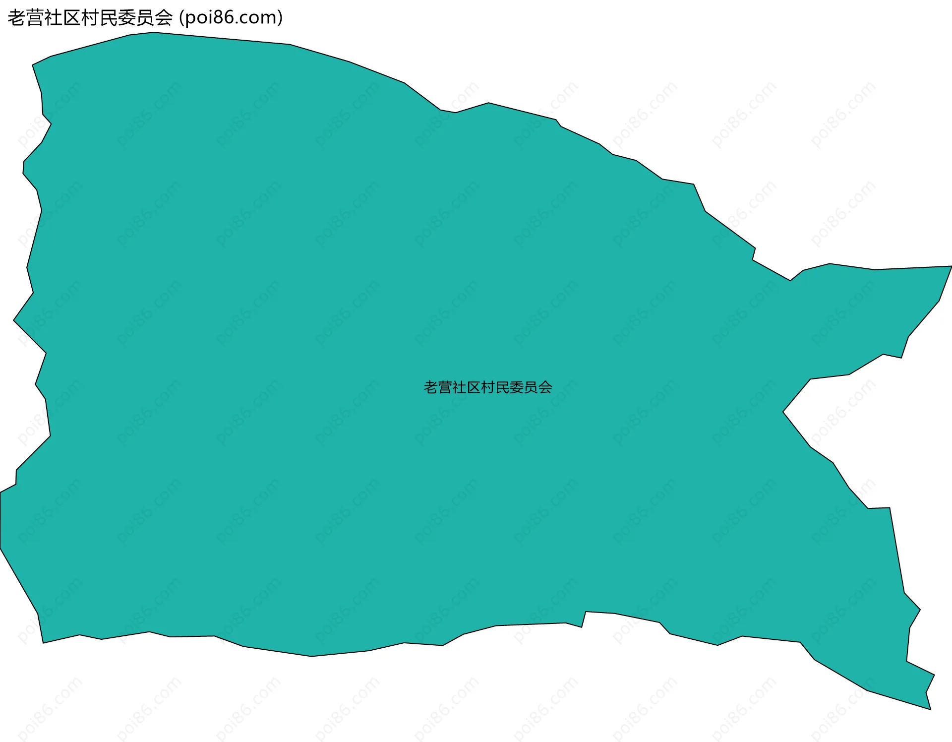 老营社区村民委员会边界地图