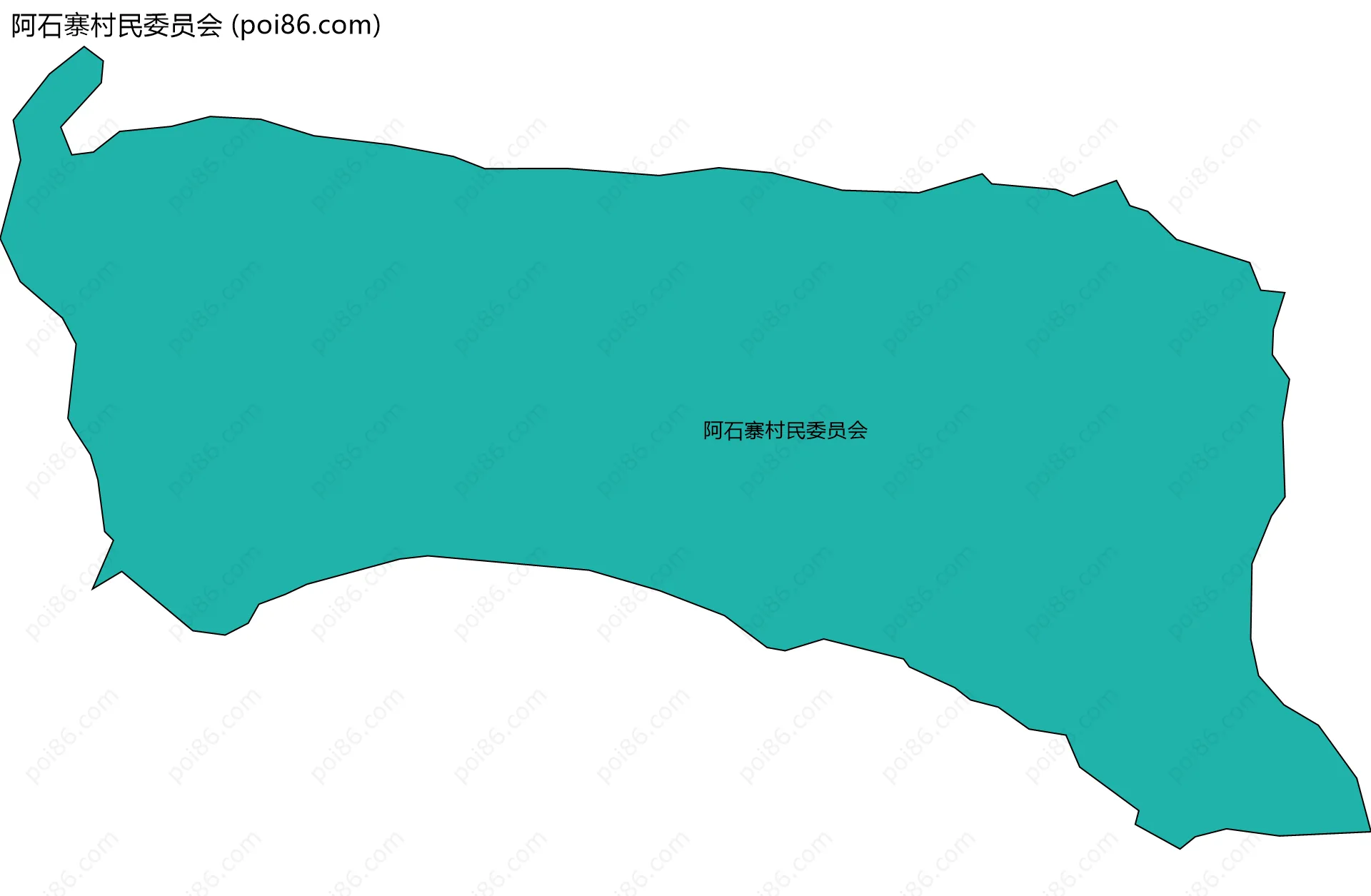 阿石寨村民委员会边界地图