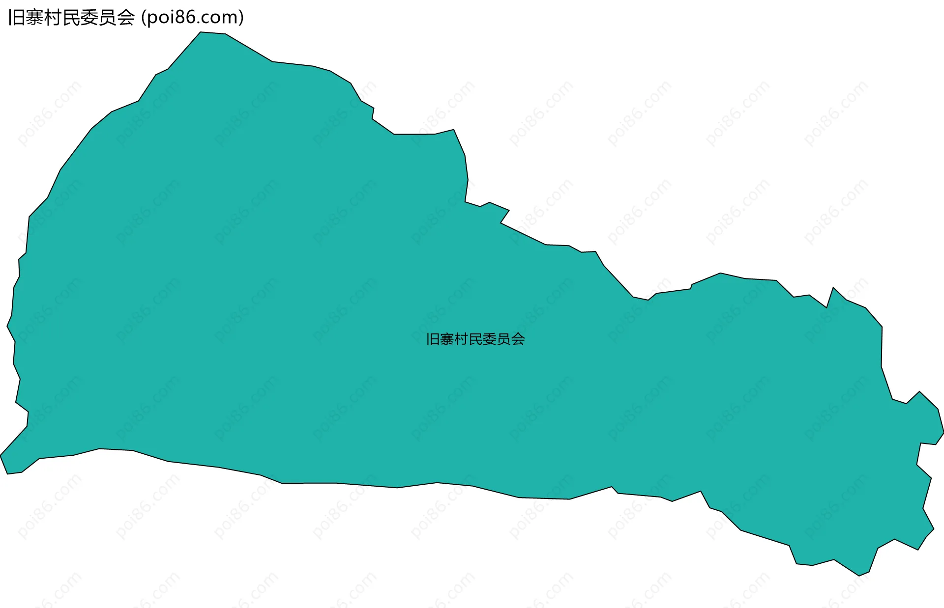 旧寨村民委员会边界地图