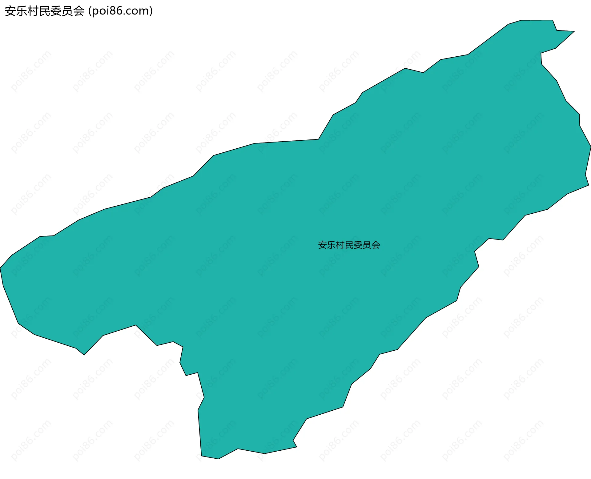 安乐村民委员会边界地图