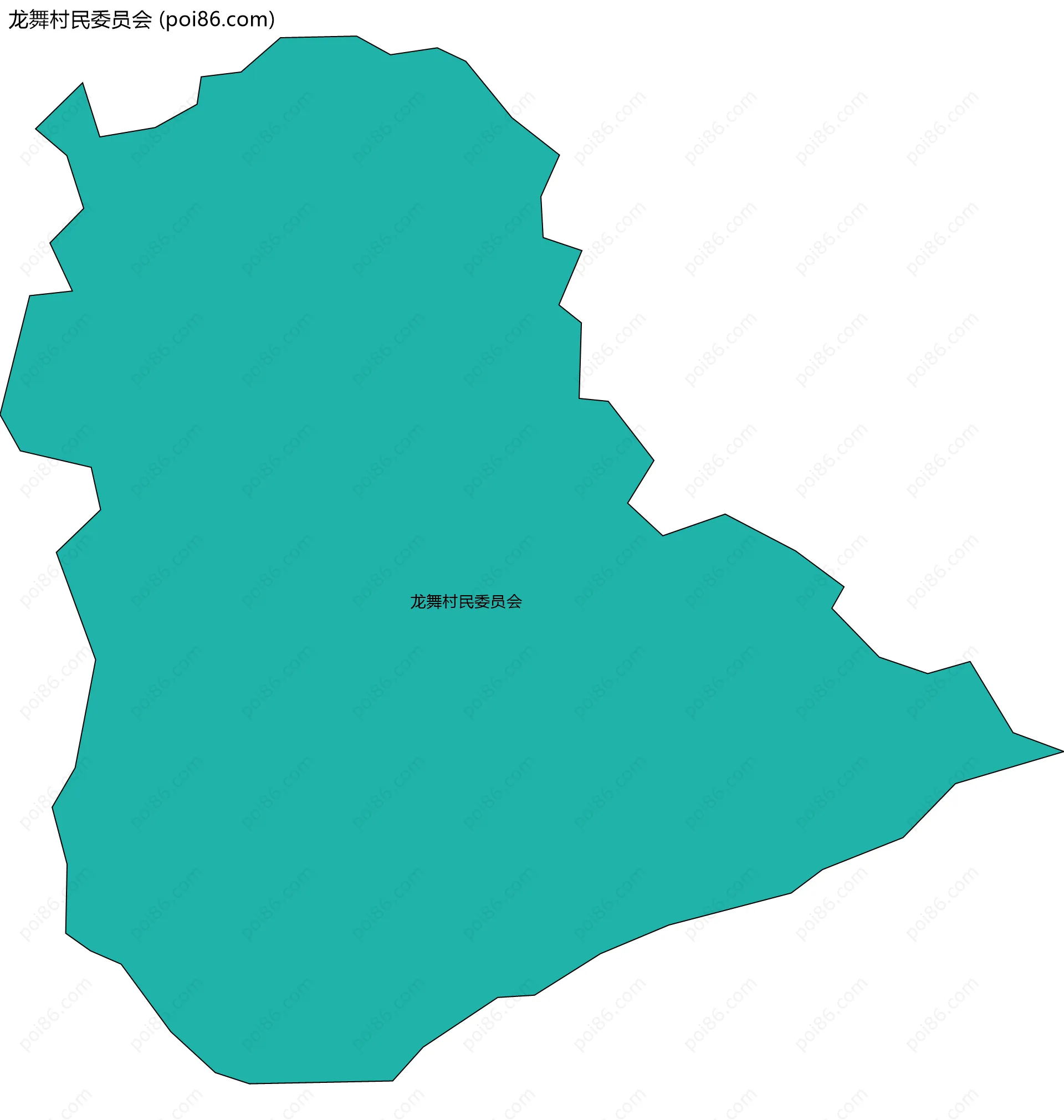 龙舞村民委员会边界地图