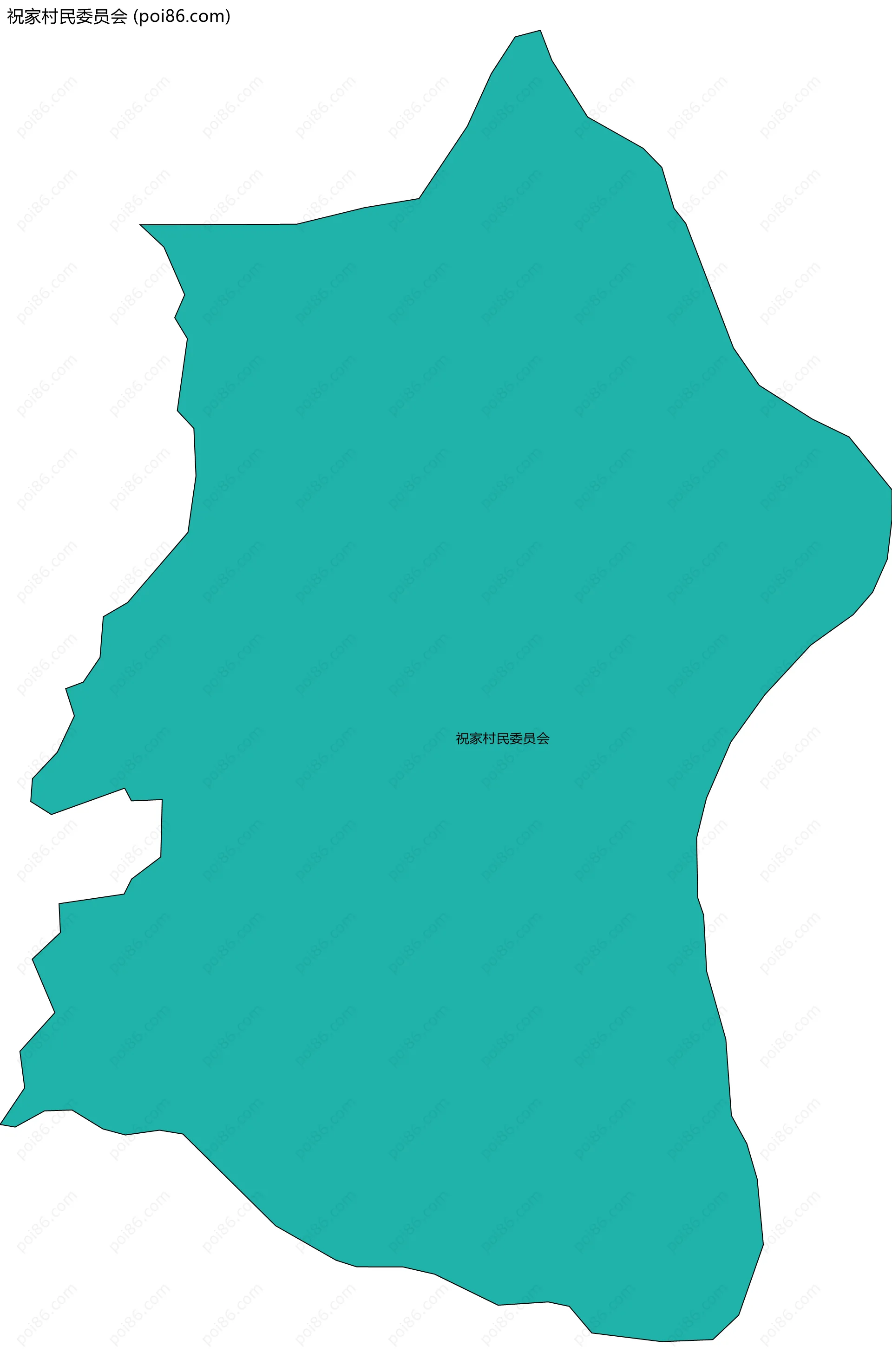 祝家村民委员会边界地图