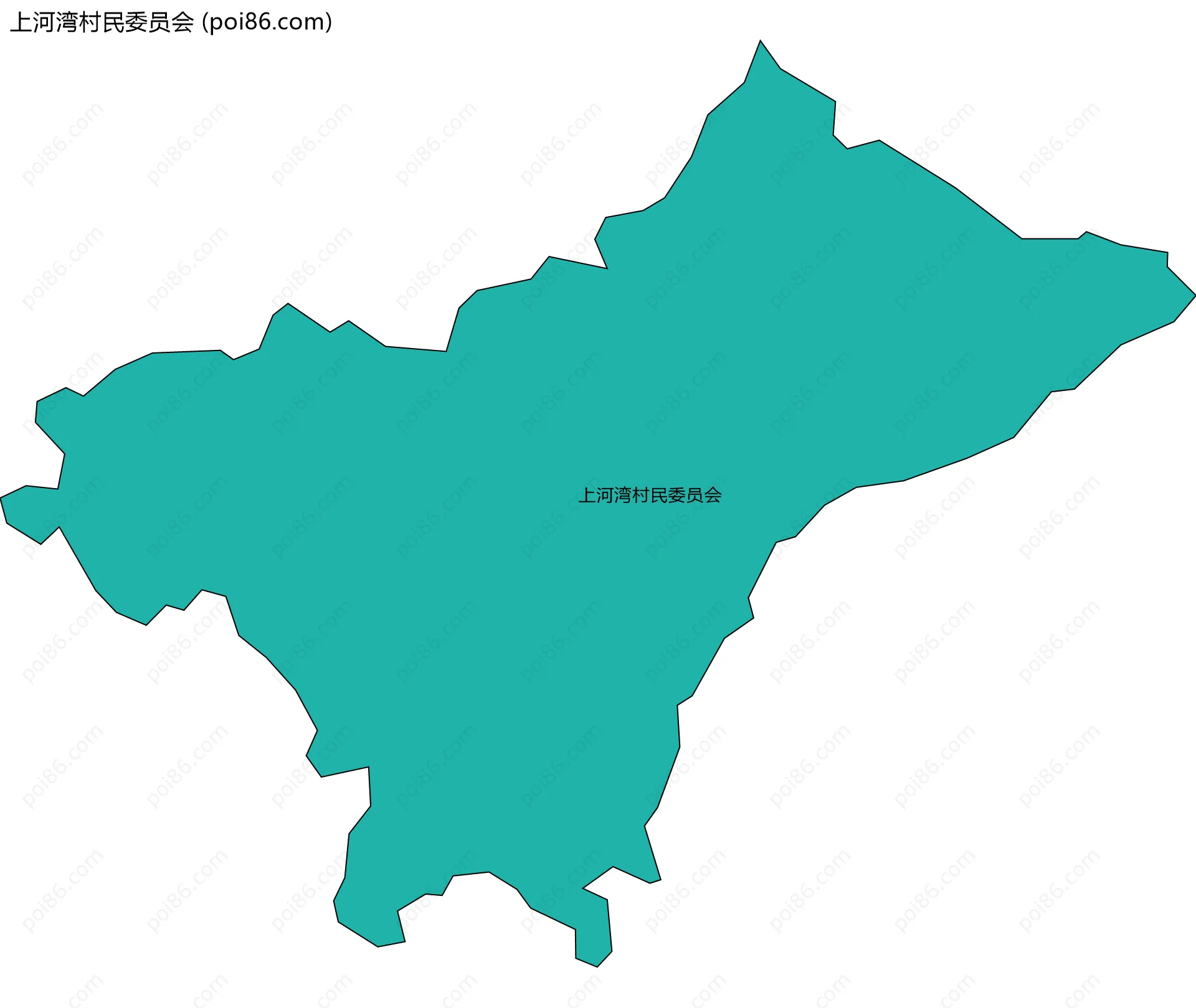 上河湾村民委员会边界地图