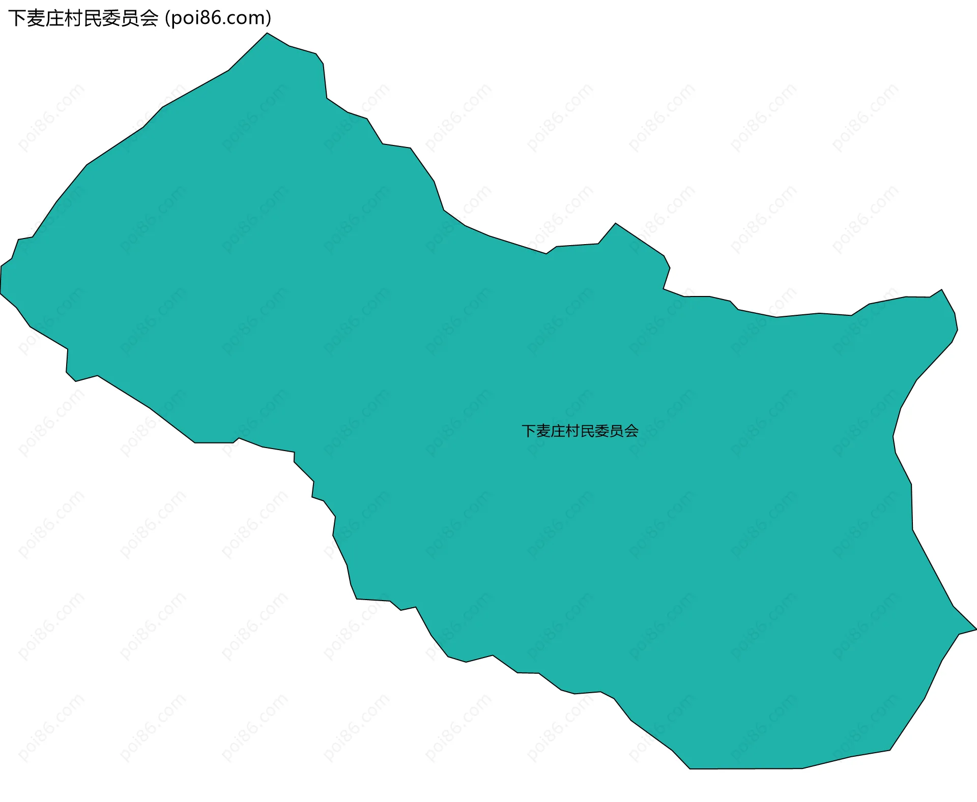 下麦庄村民委员会边界地图