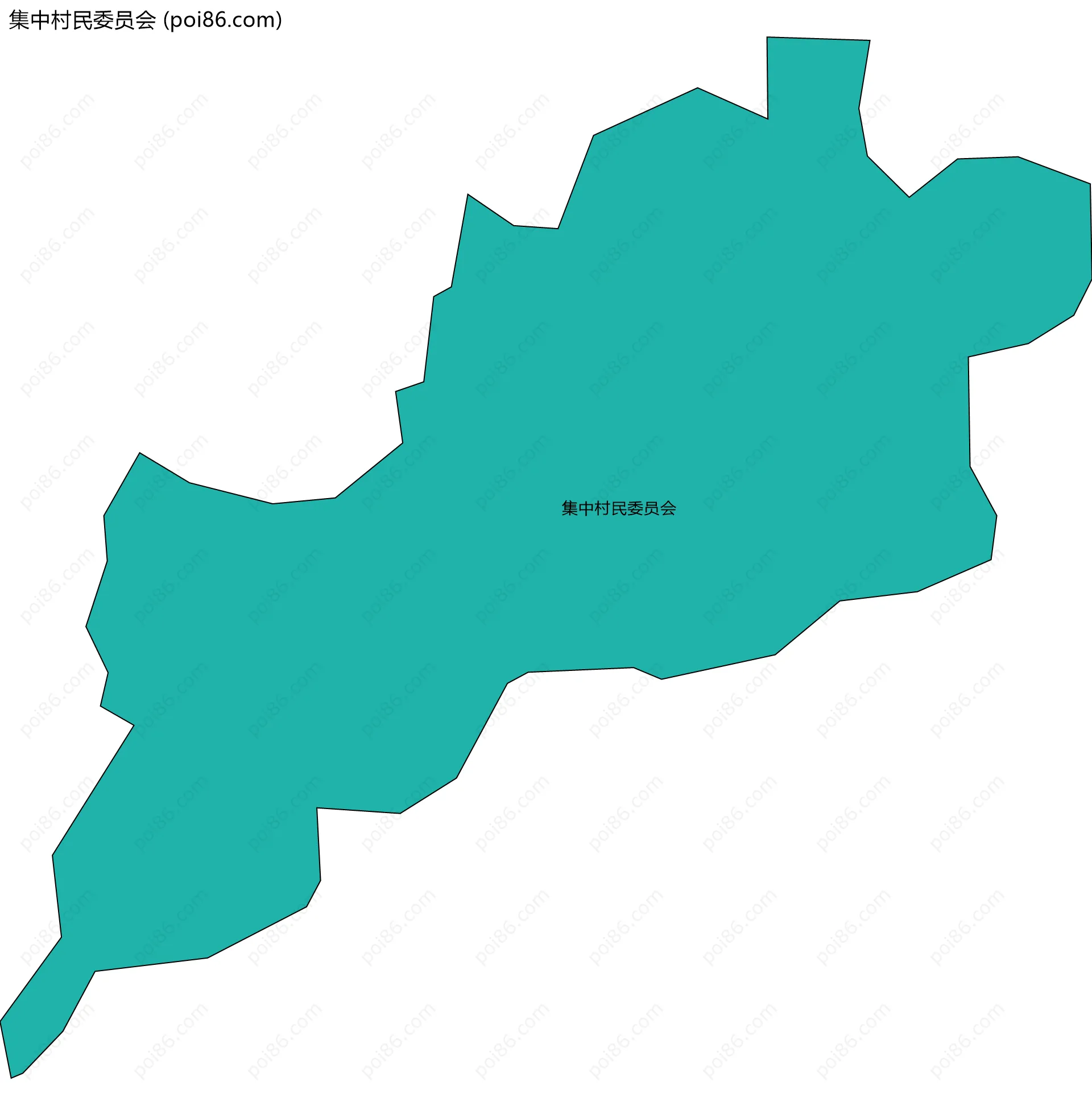 集中村民委员会边界地图